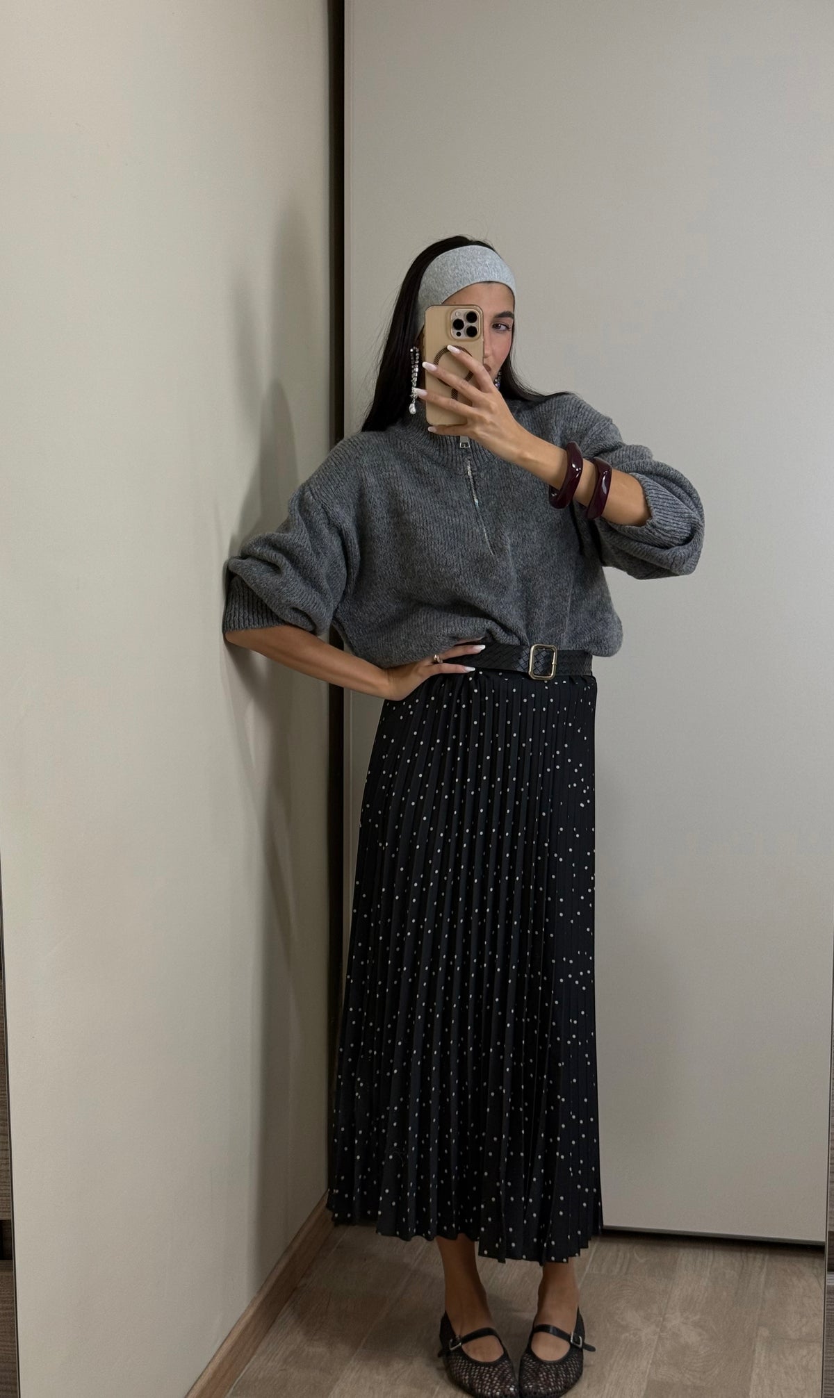Maglione zip frontale