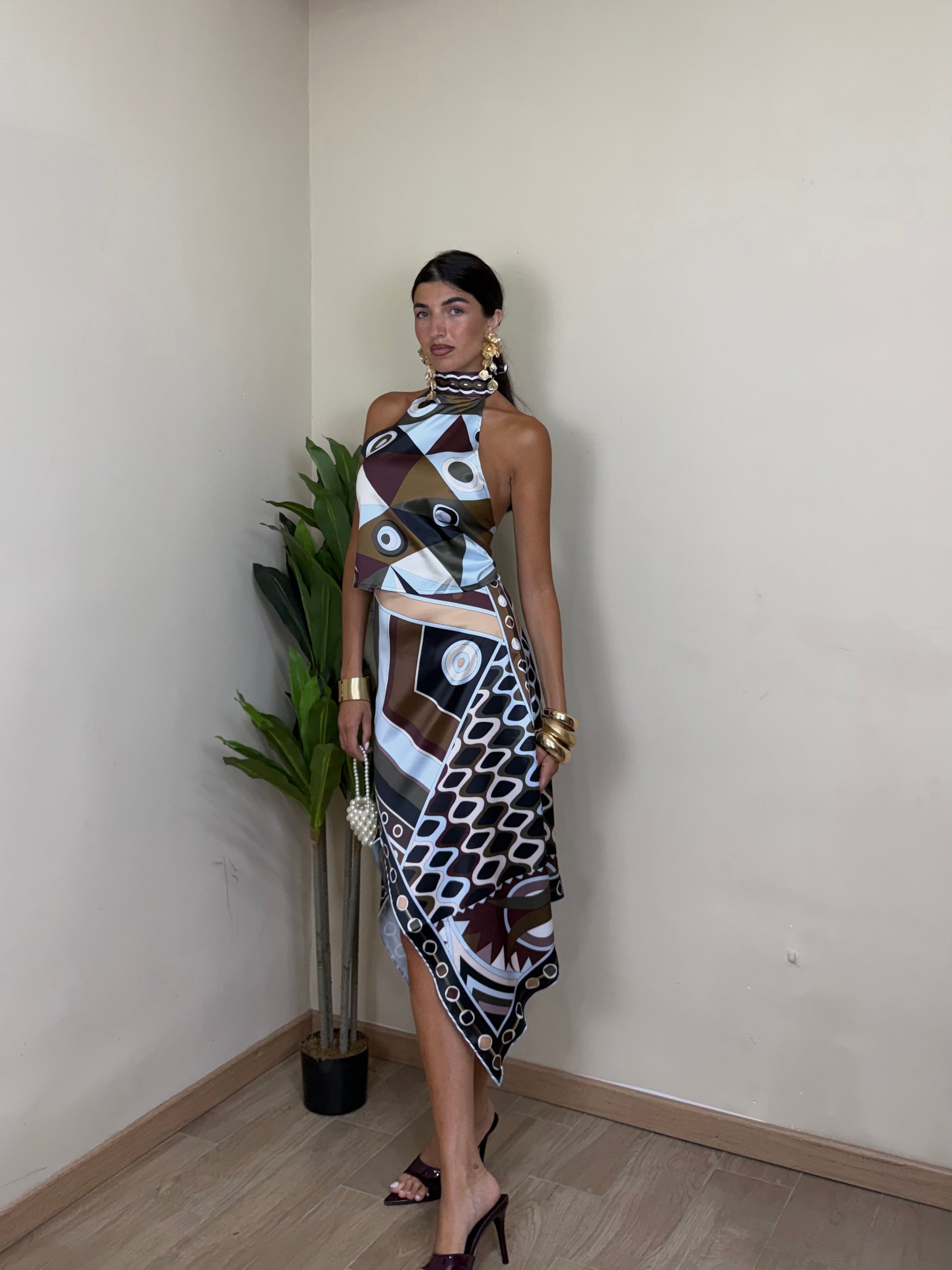 Completo Pucci gonna midi