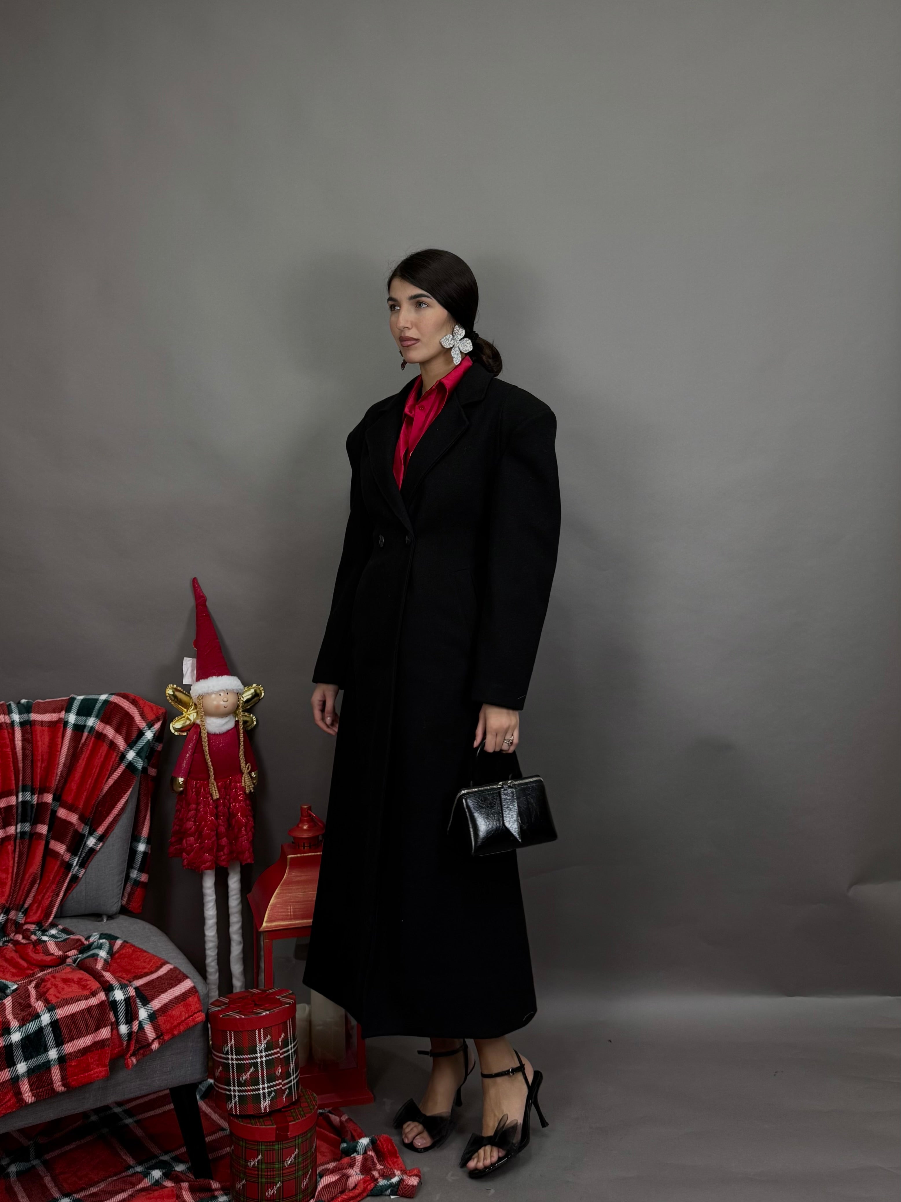 Cappotto sfiancato nero