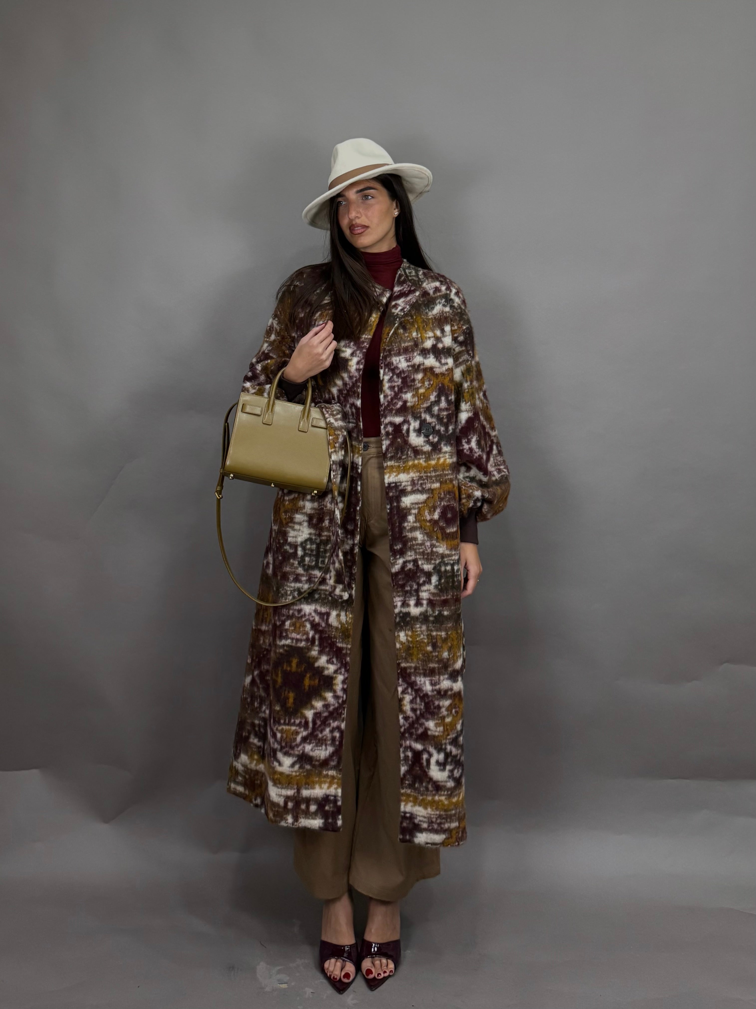 Cappotto lumina bordeaux