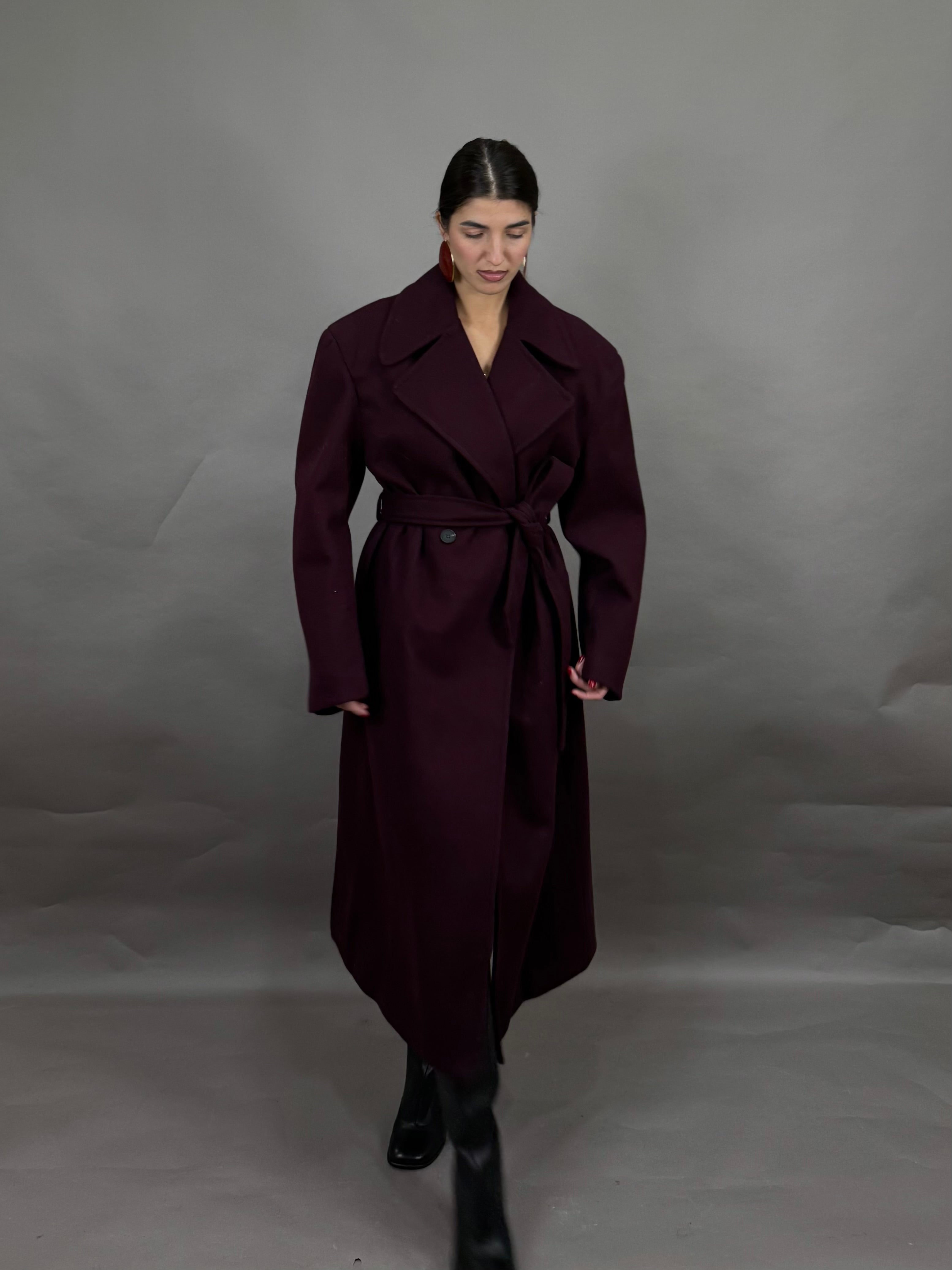 Cappotto vinaccia lumina