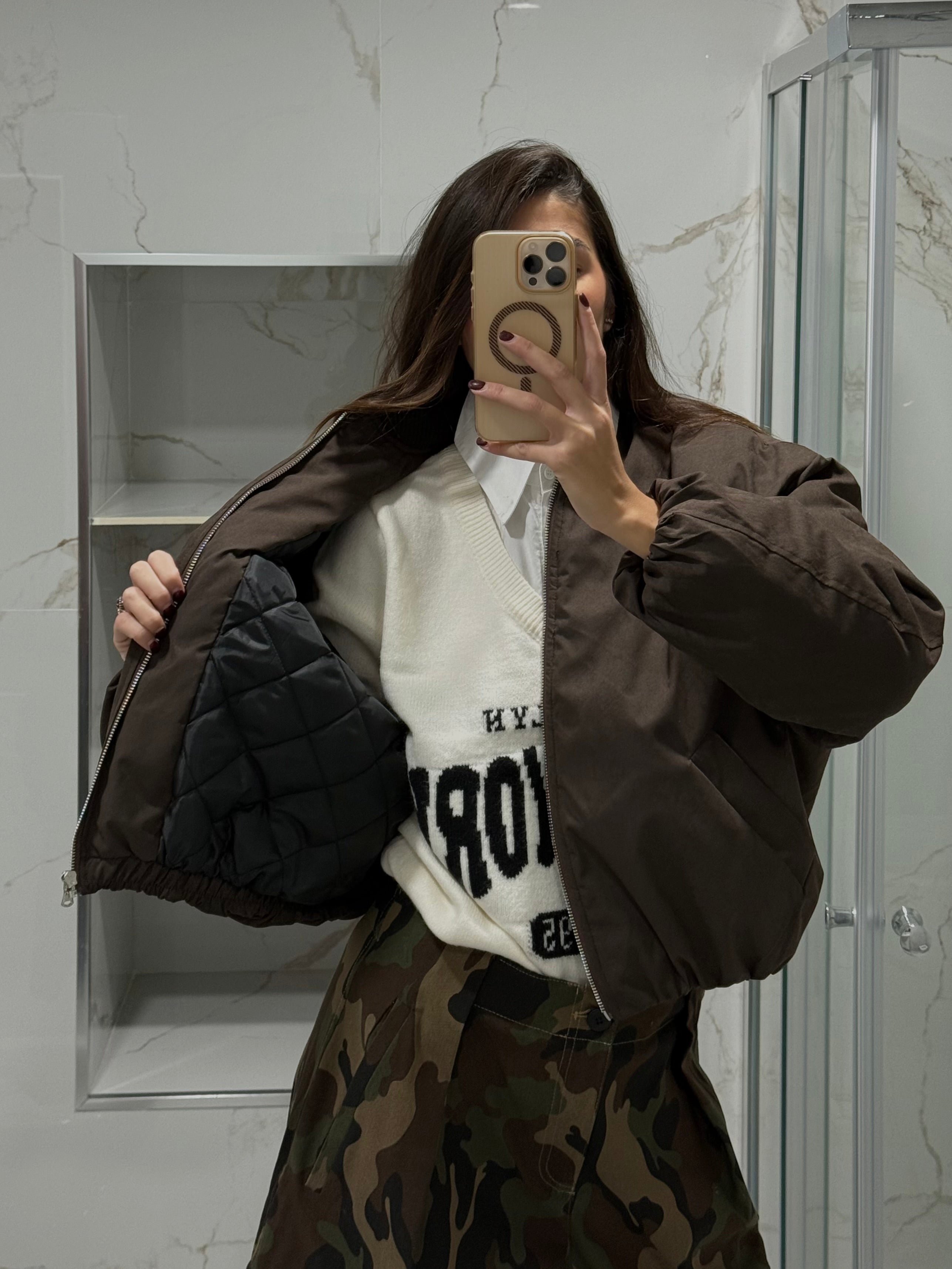 Bomber by lumina marrone