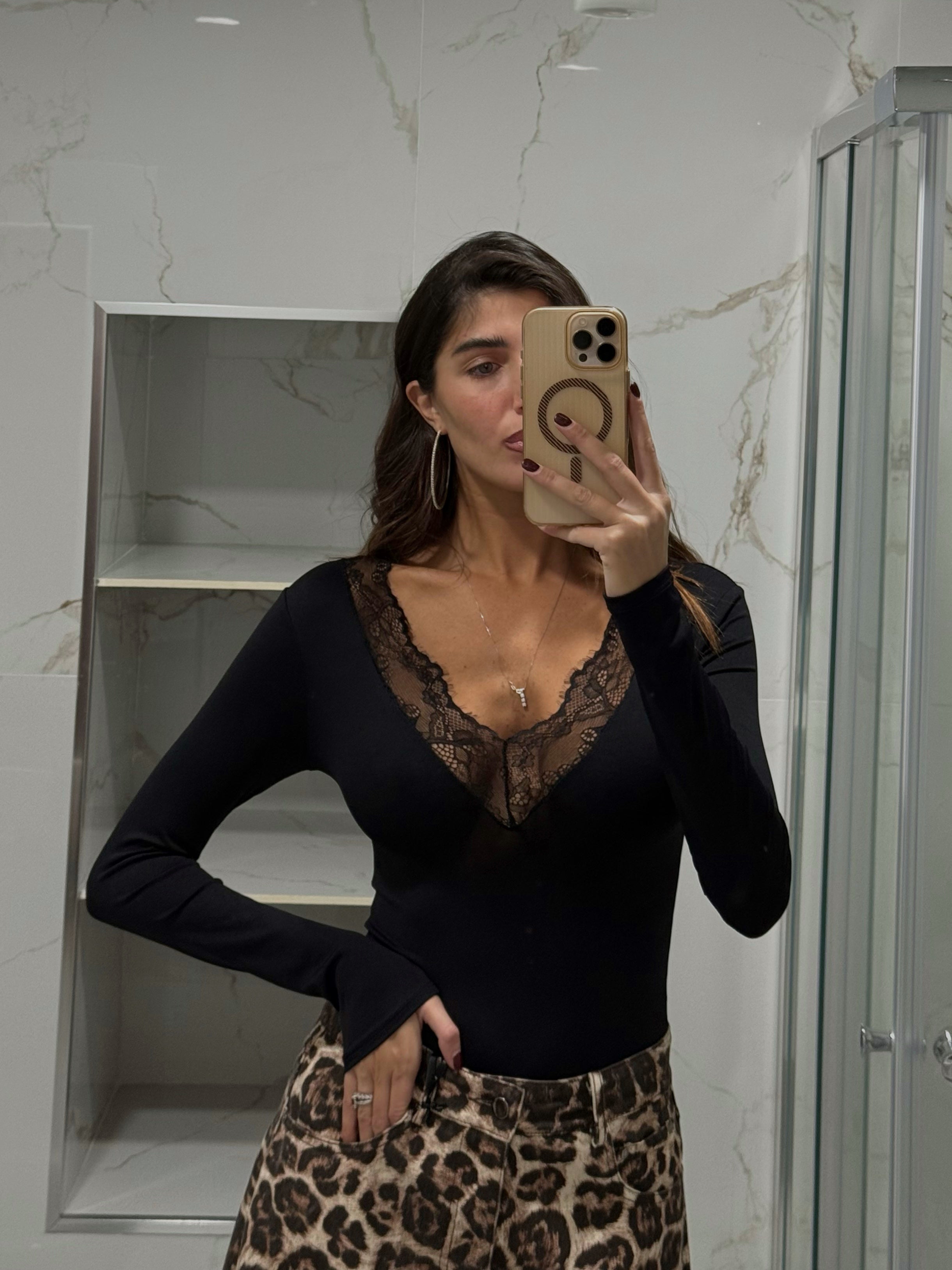 Body modellante pizzo