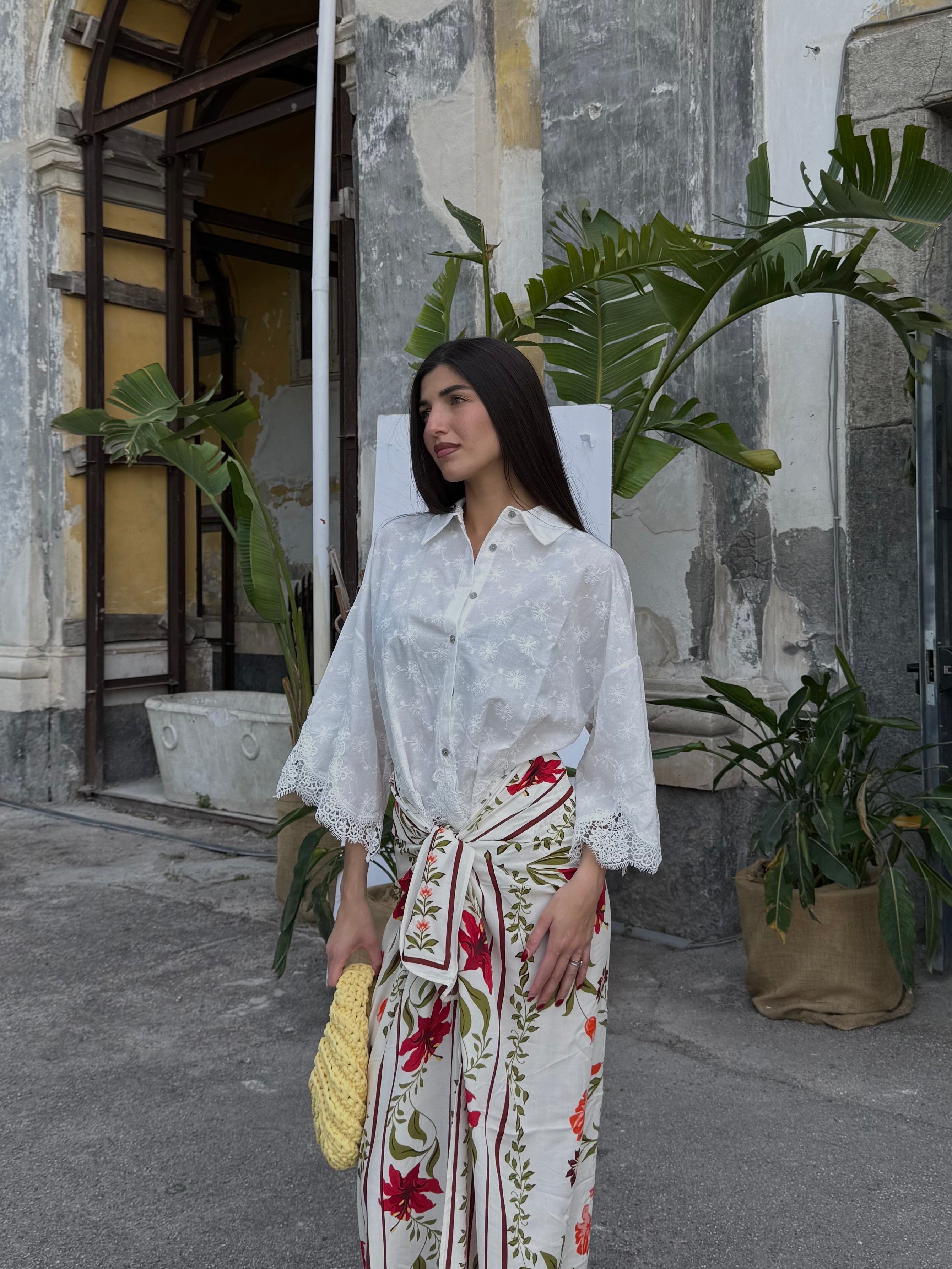 Camicia in sangallo