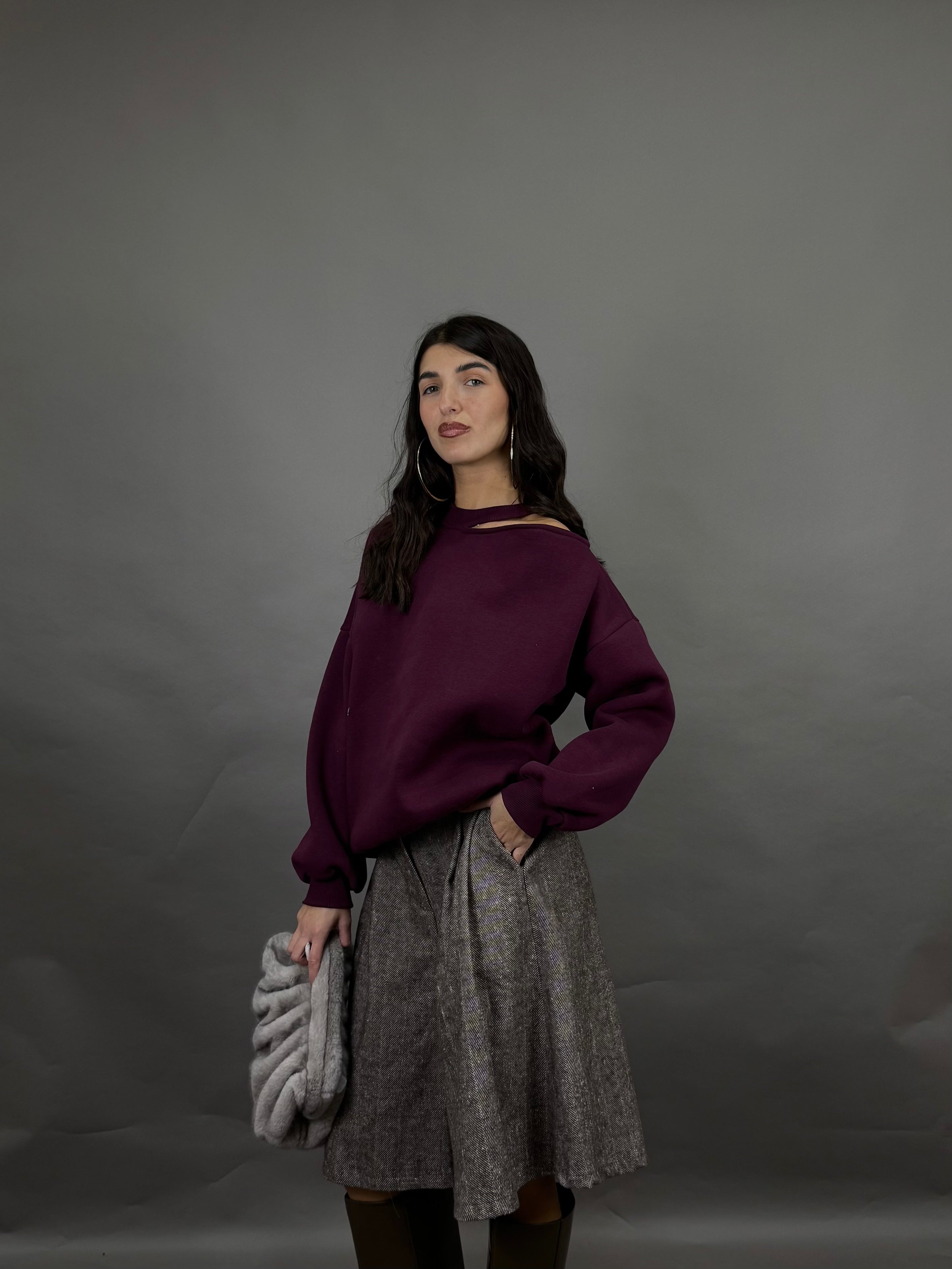 Felpa cut cut bordeaux