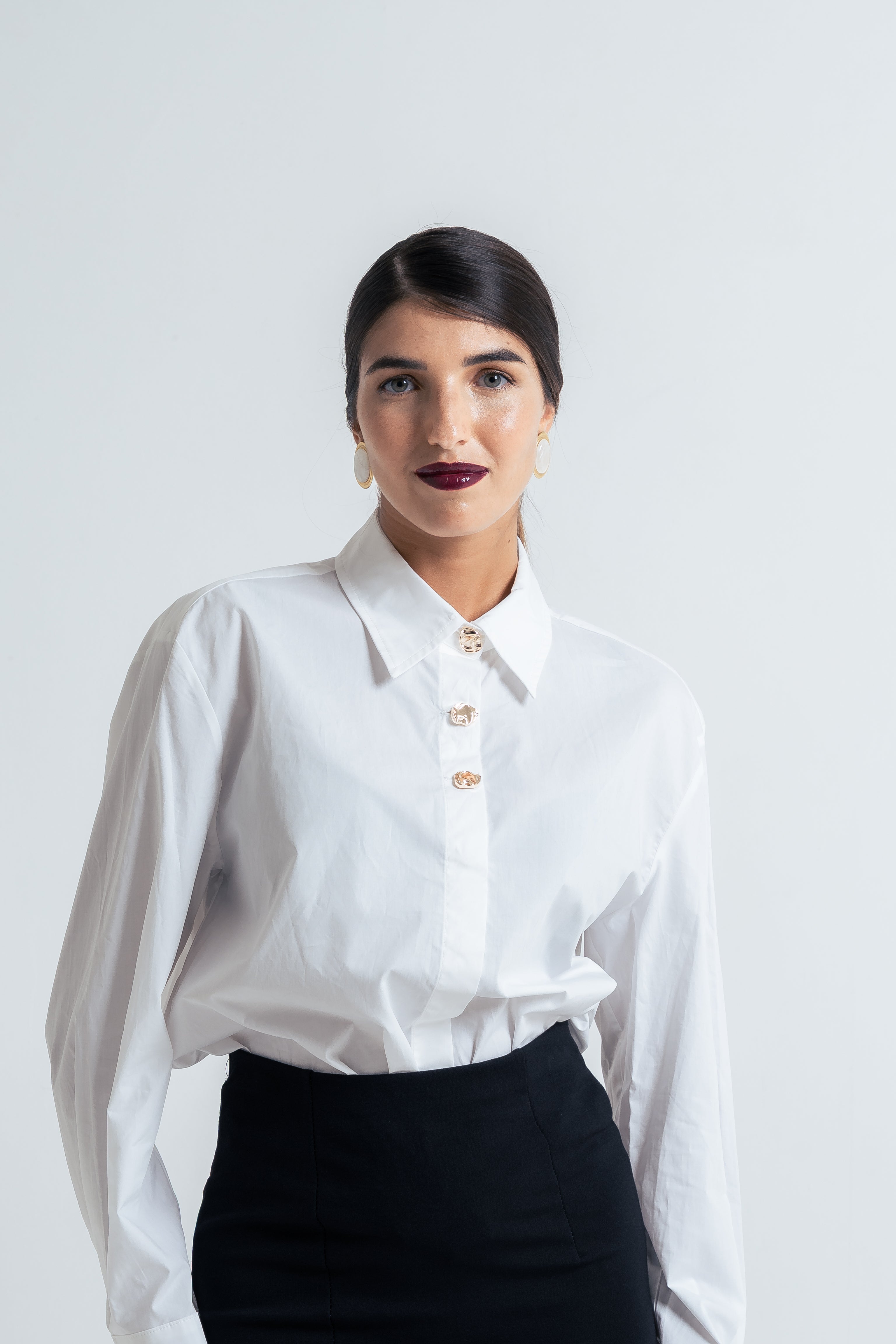 Camicia bottone oro by lumina - LadyB Shop Online