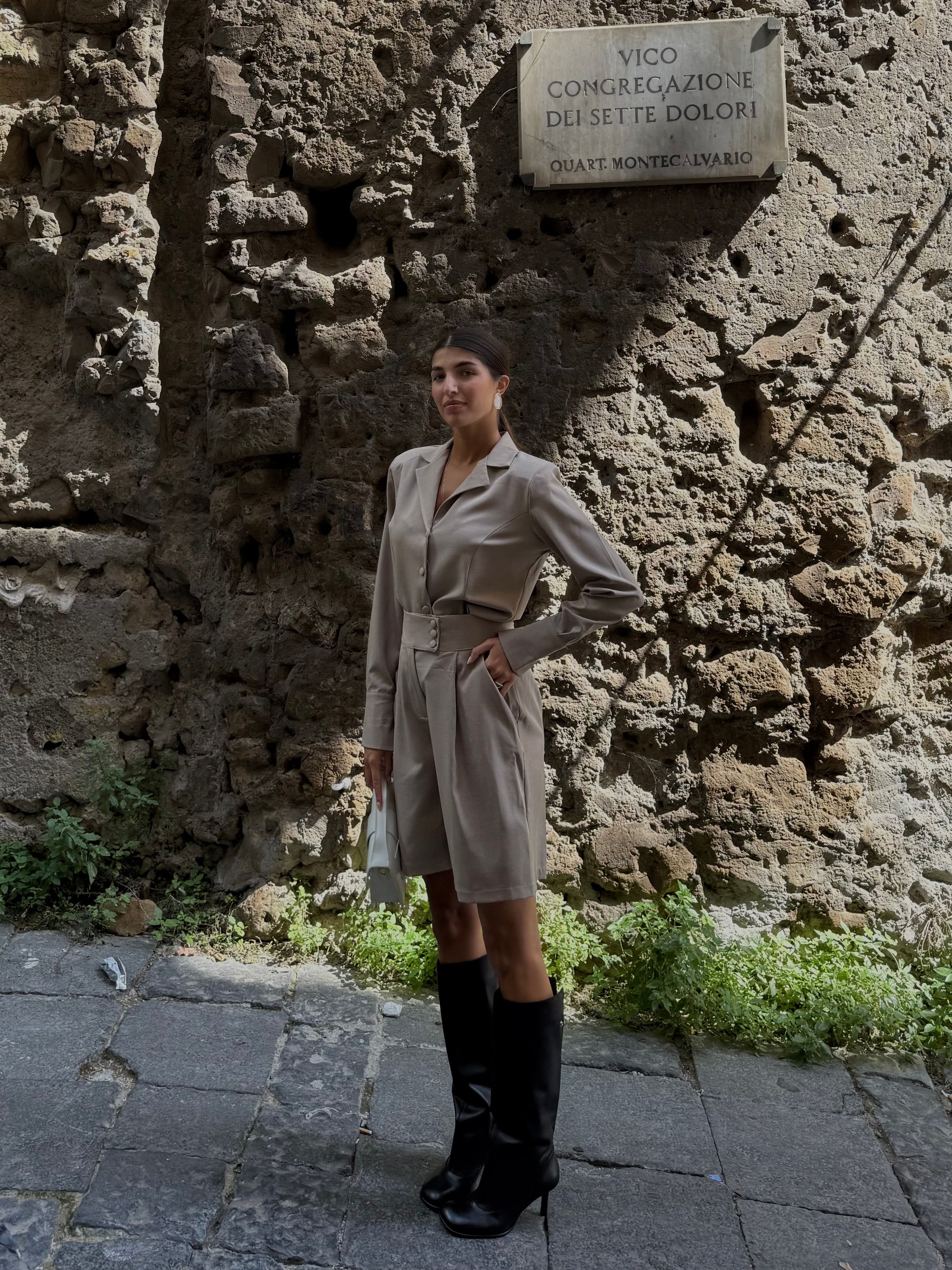 Coordinato bermuda fango - LadyB Shop Online