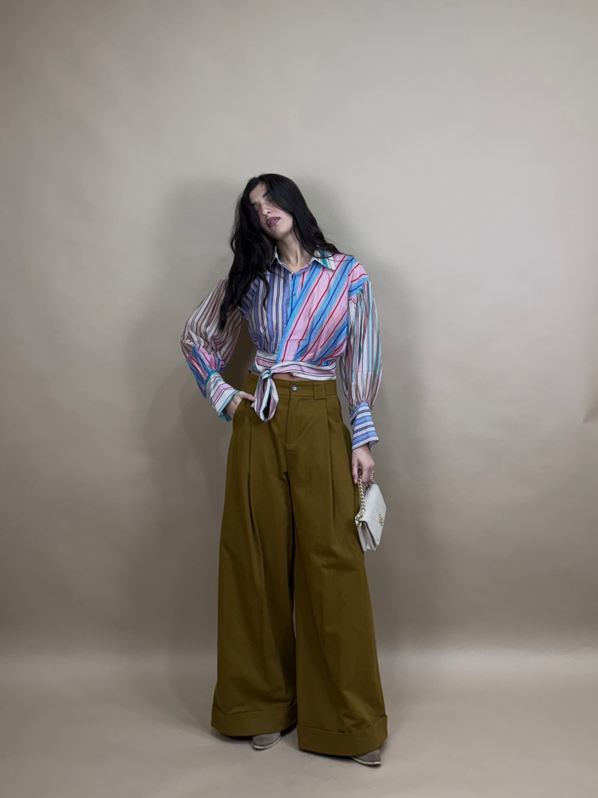 Pantalone Kalvin by Lumina cammello