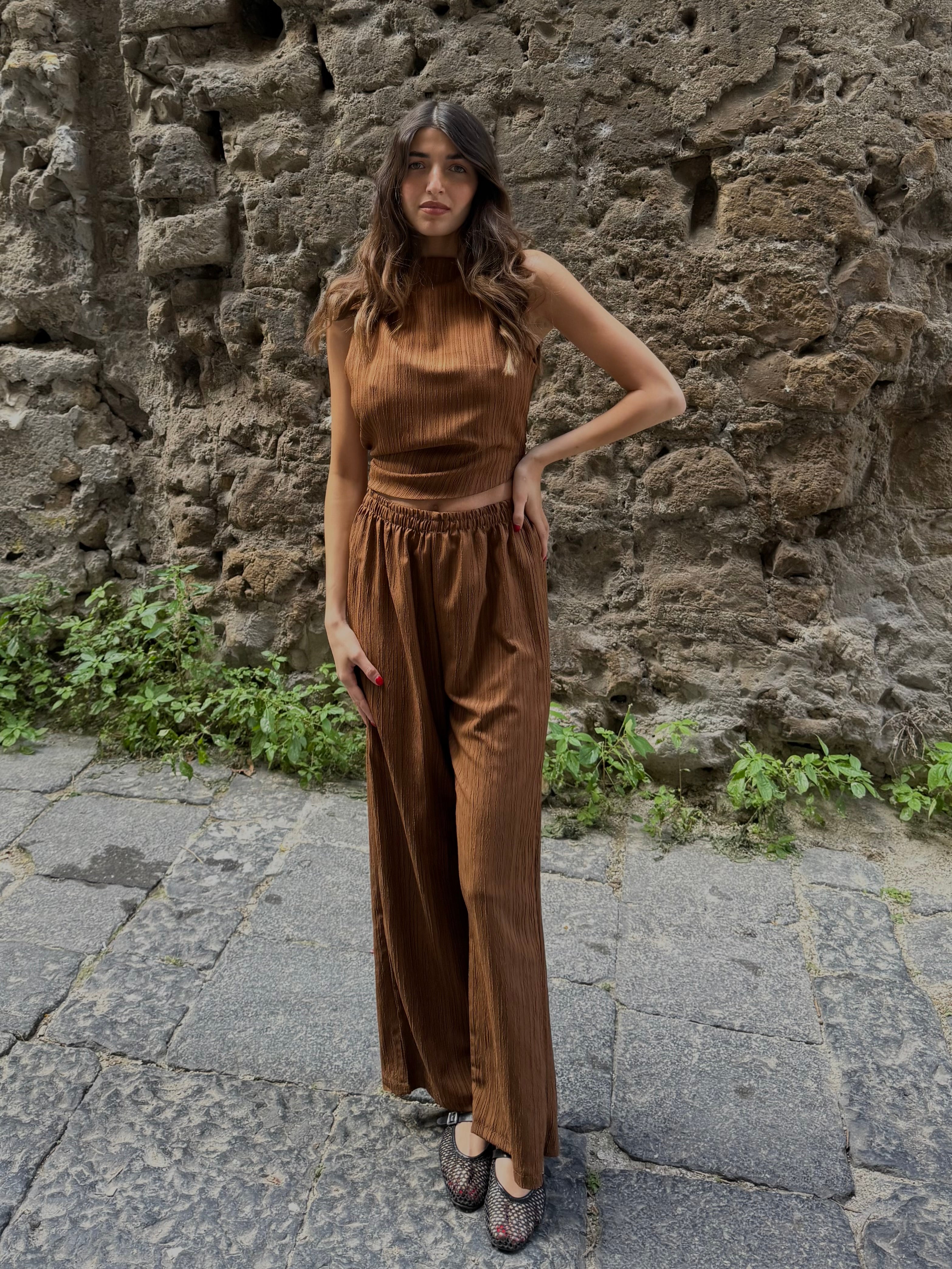 Cord set Mulan marrone - LadyB Shop Online