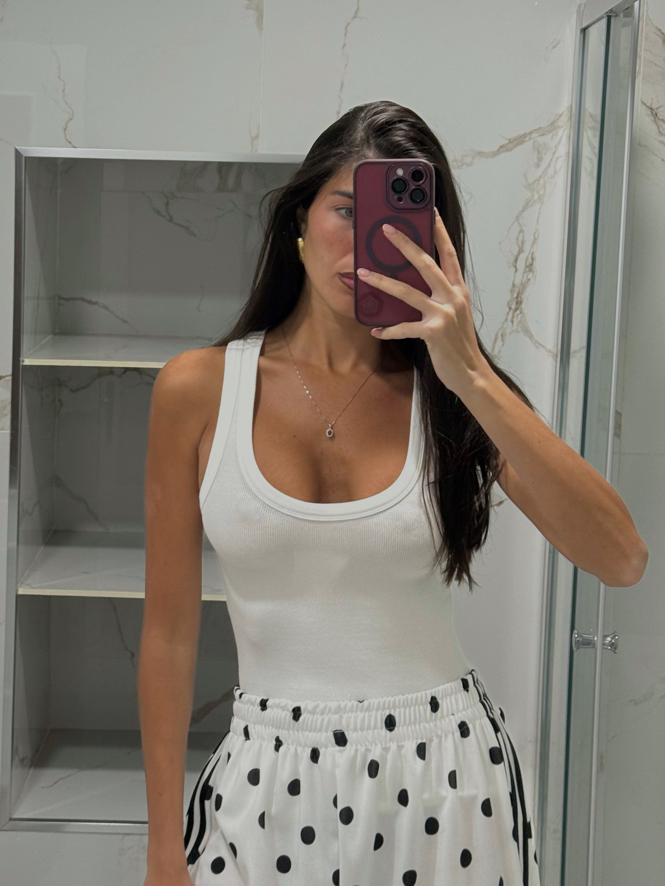 Canotta Alycia bianca