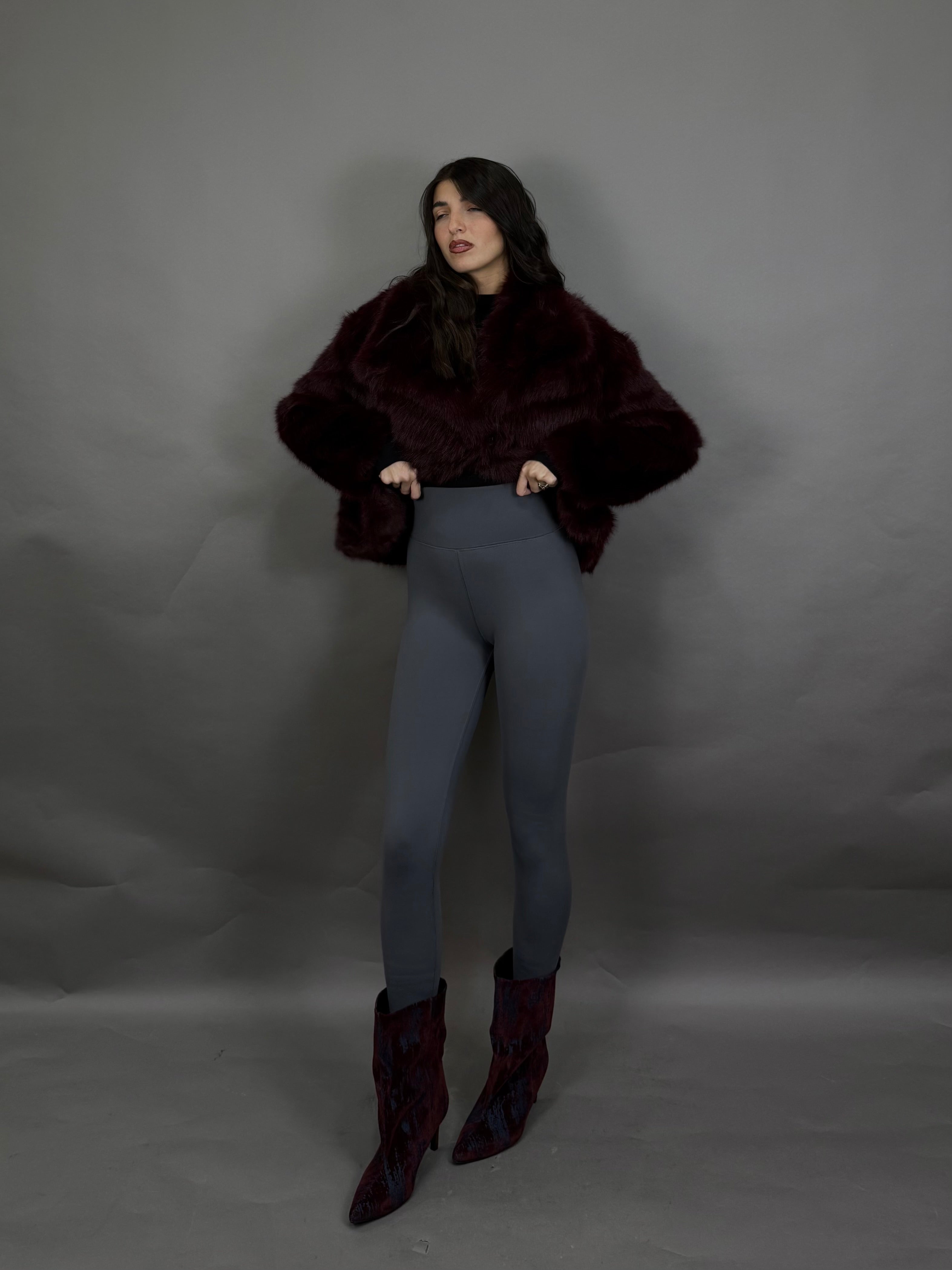 Leggins termico grigio