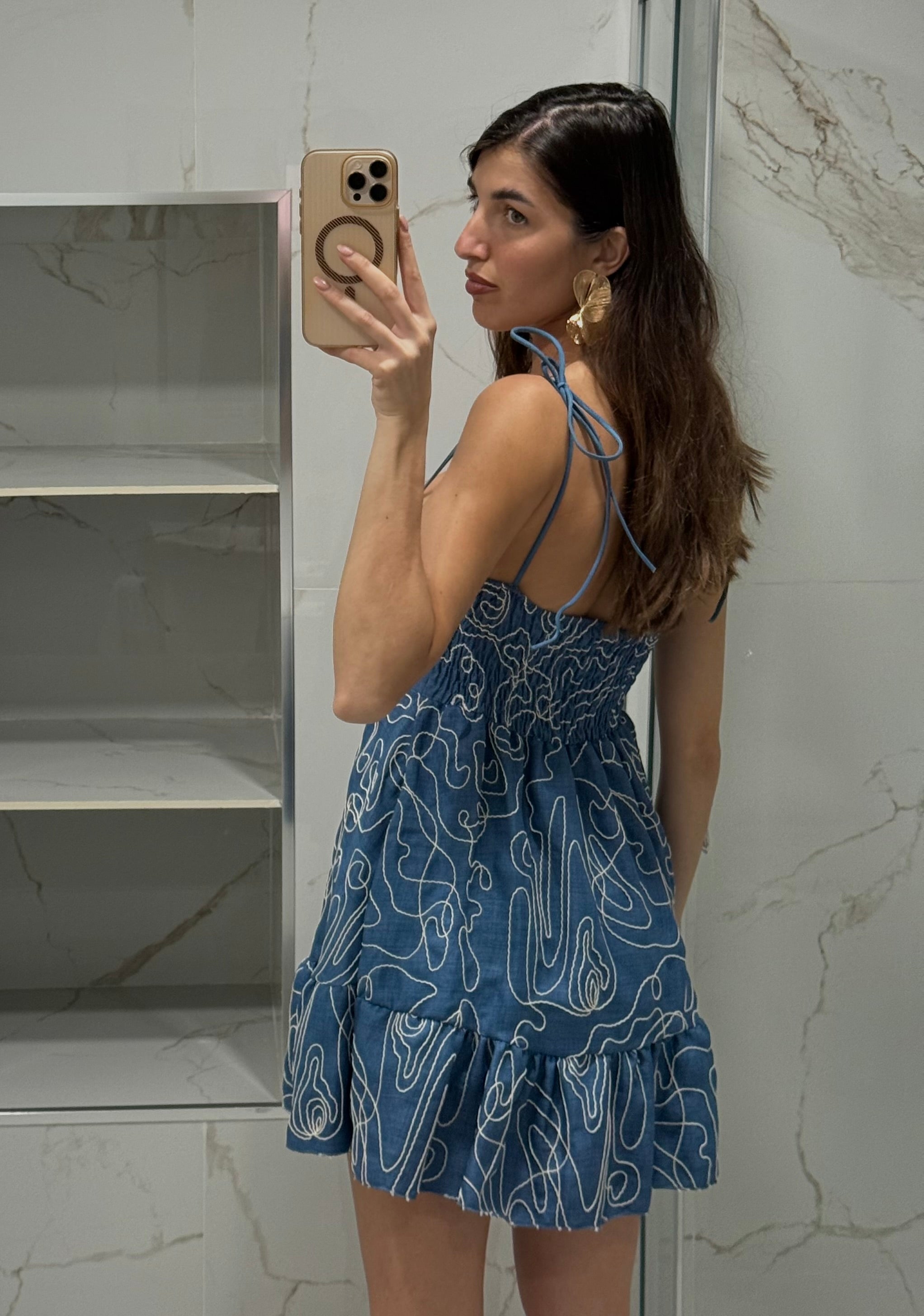 Dress summer simil denim - LadyB Shop Online