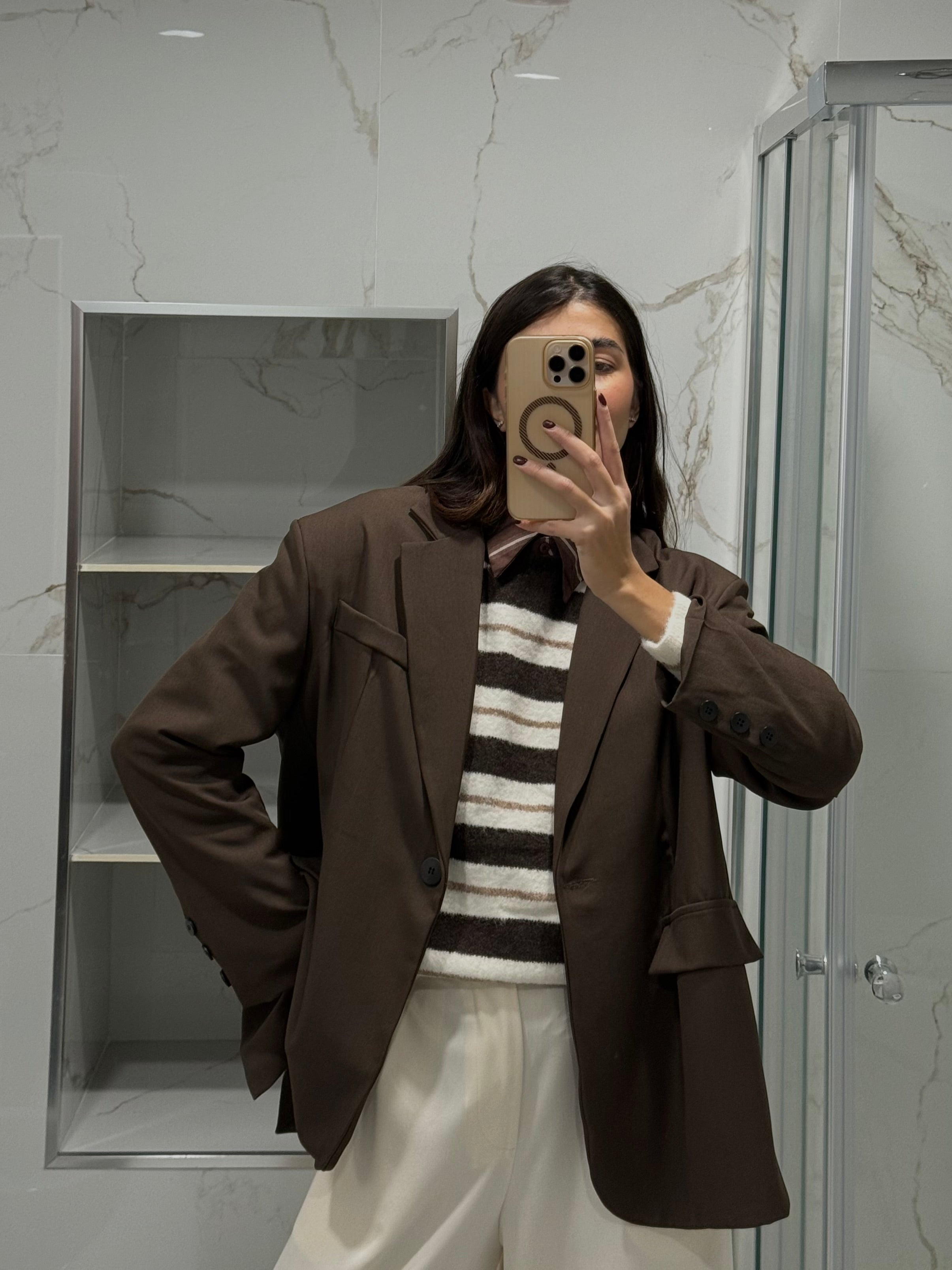 Blazer Gaia marrone
