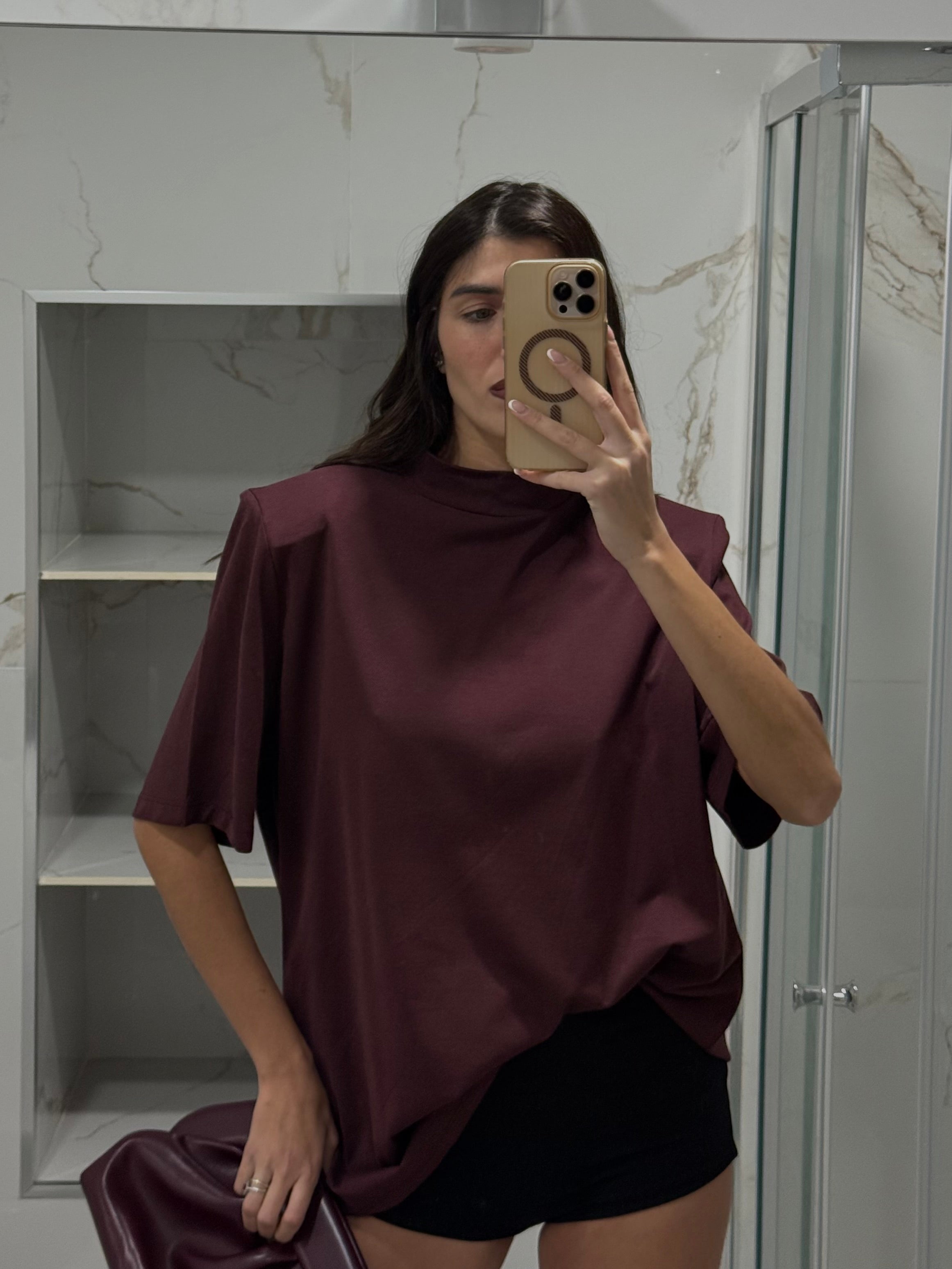 Maglia attico bordeaux