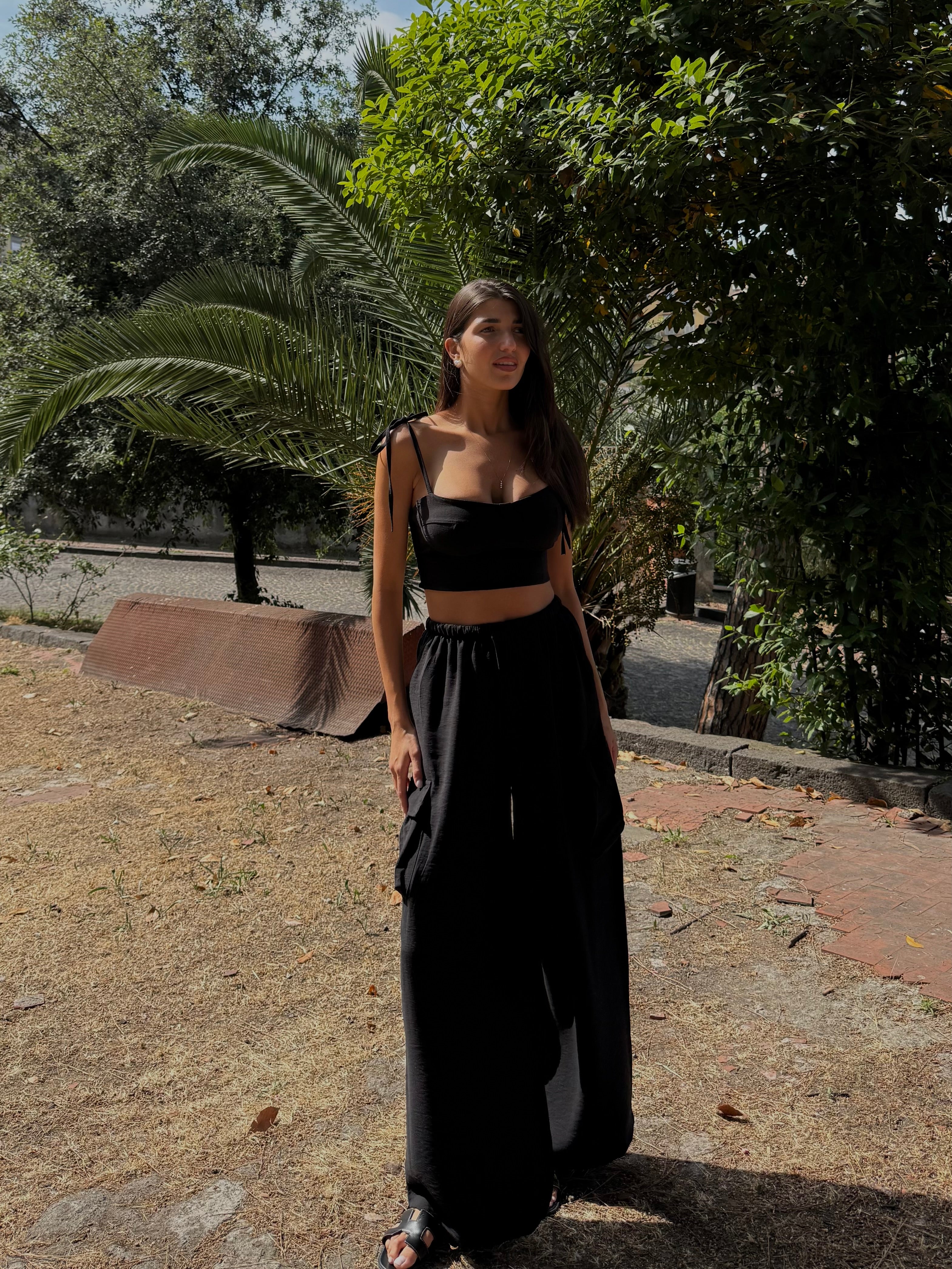 Coordinato Cargo nero - LadyB Shop Online