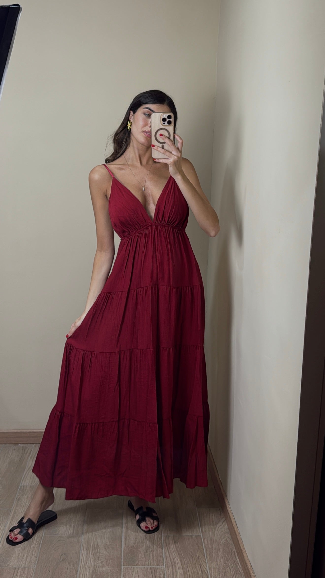 Dress Positano rosso - LadyB Shop Online