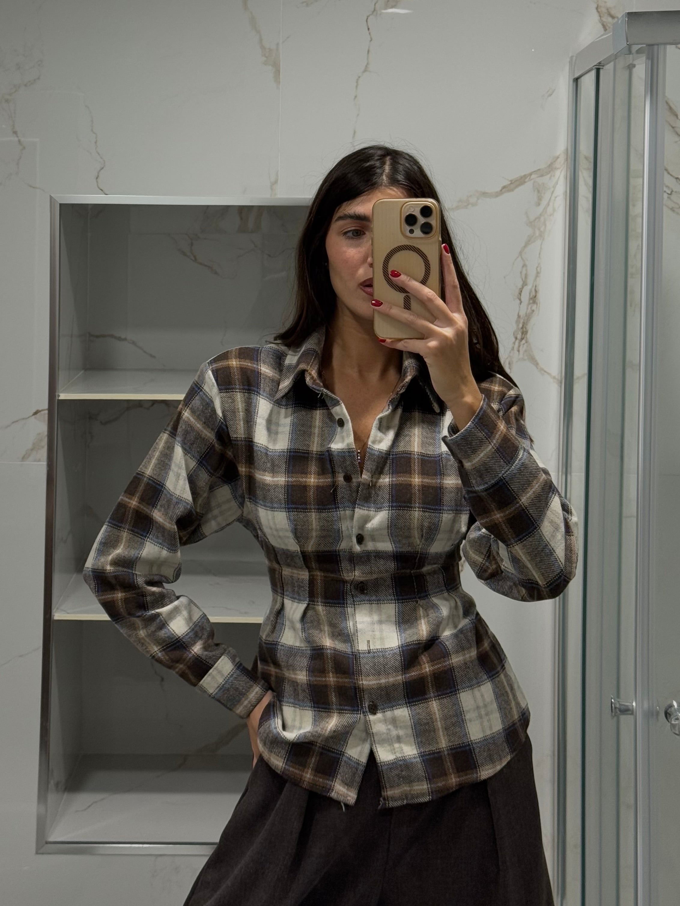 Camicia avvitata flanella