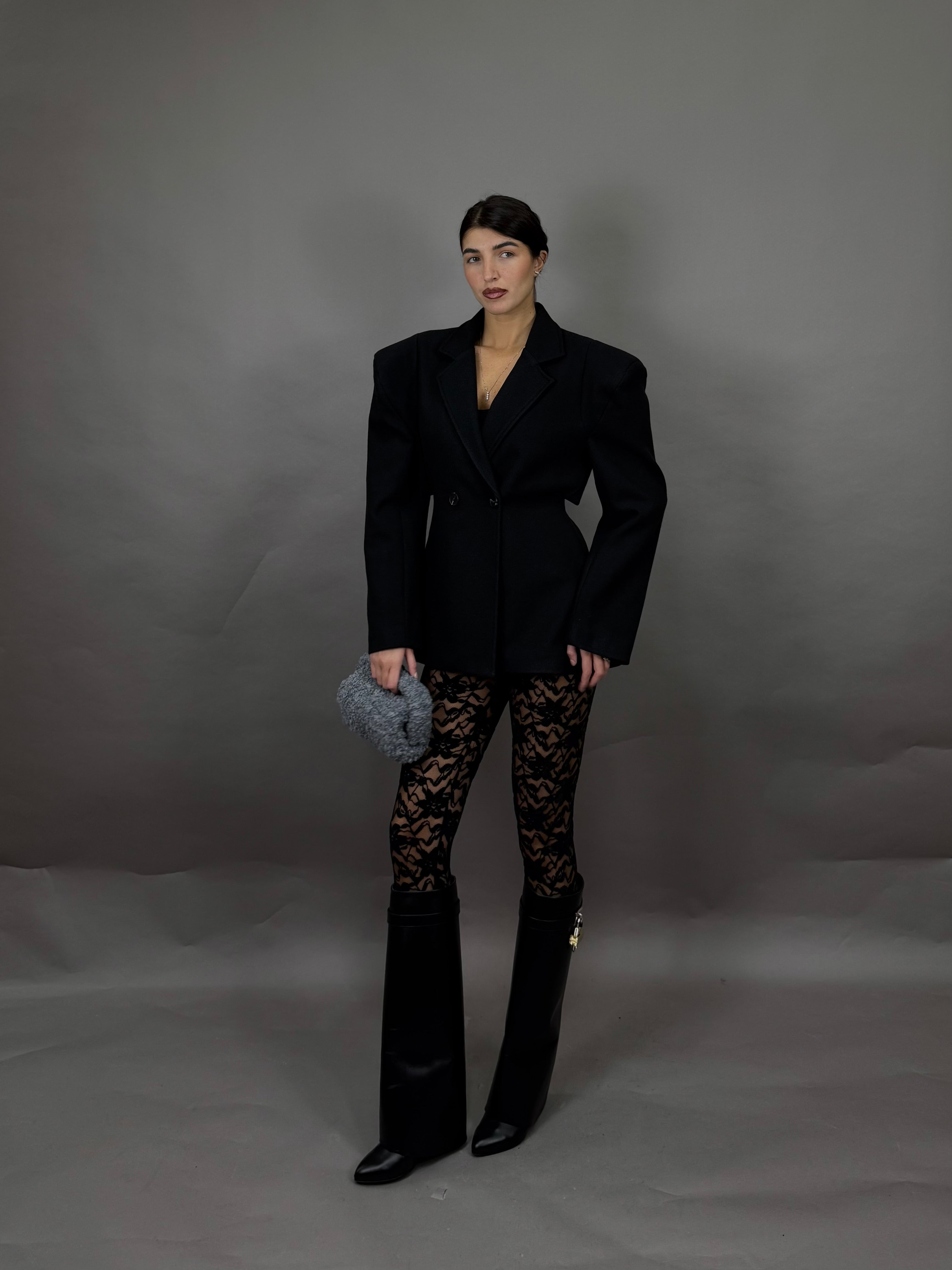 Giacca peso cappotto nera