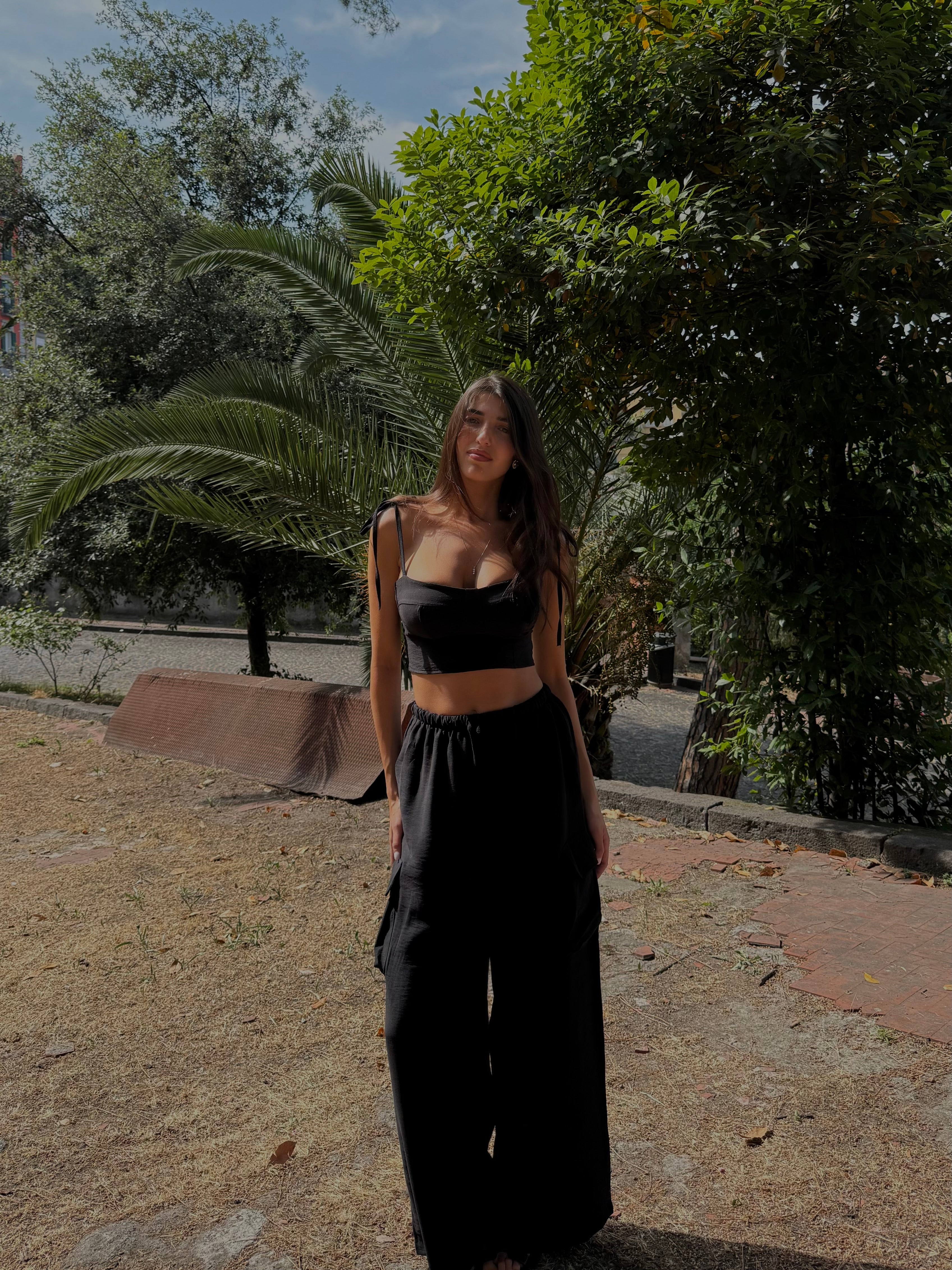 Coordinato Cargo nero - LadyB Shop Online