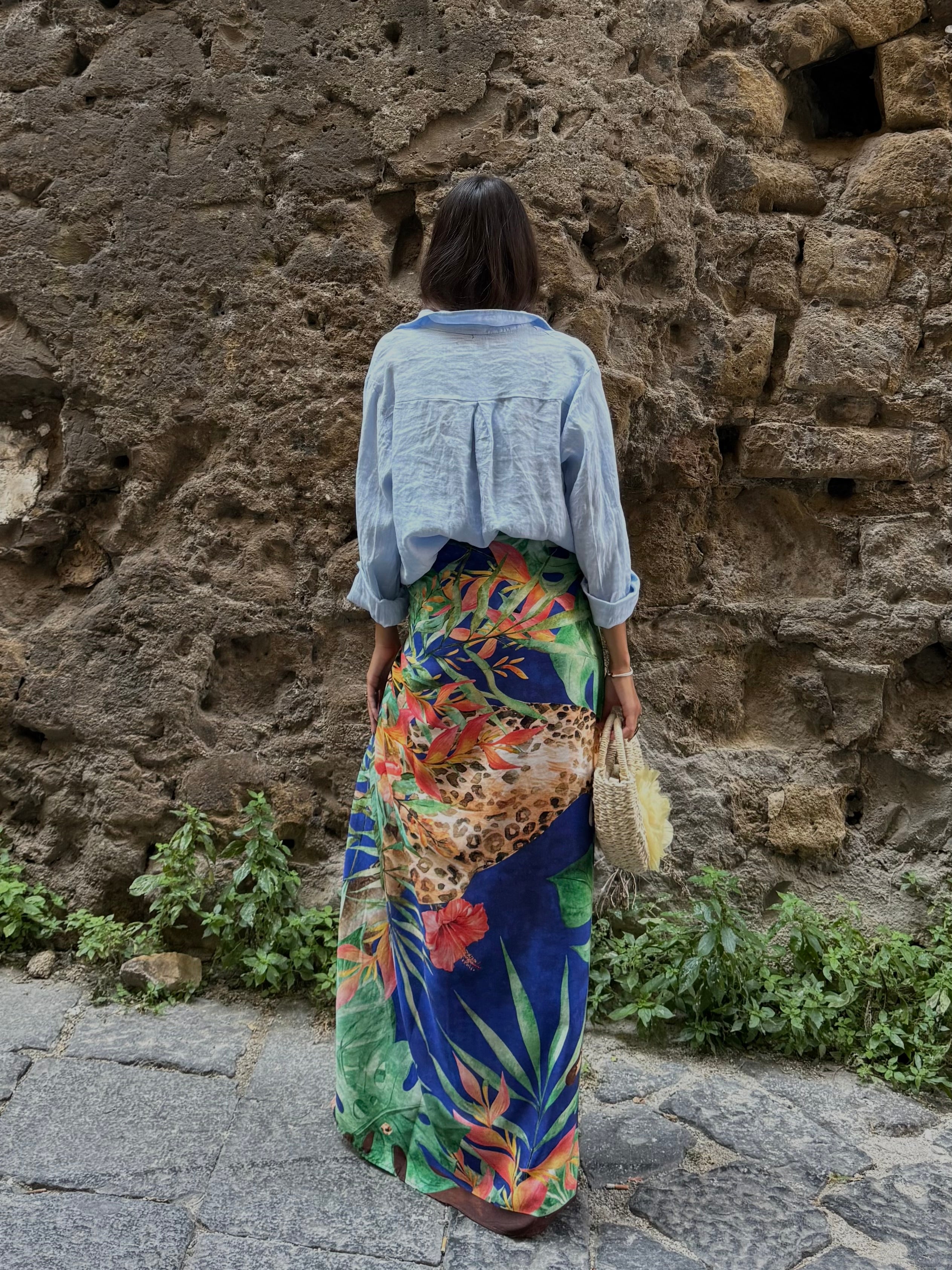 Pareo lumina blu