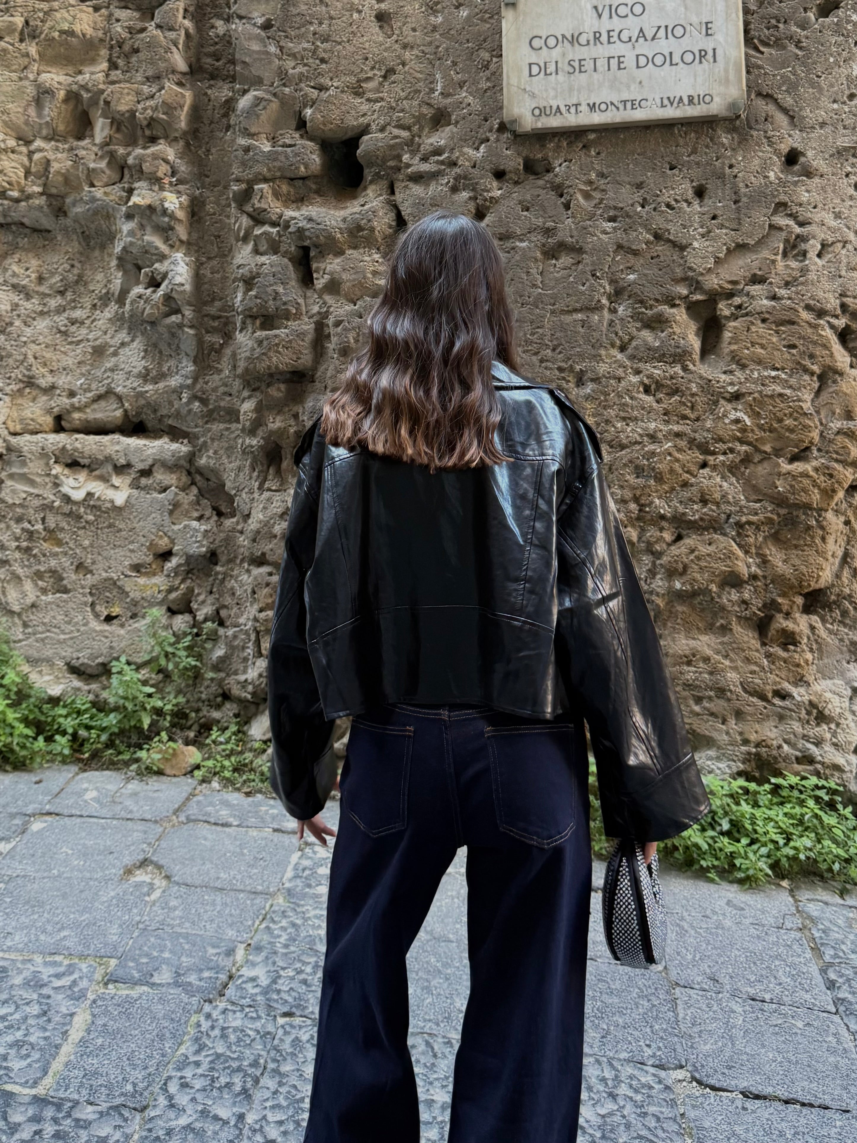 Chiodo oversize nero