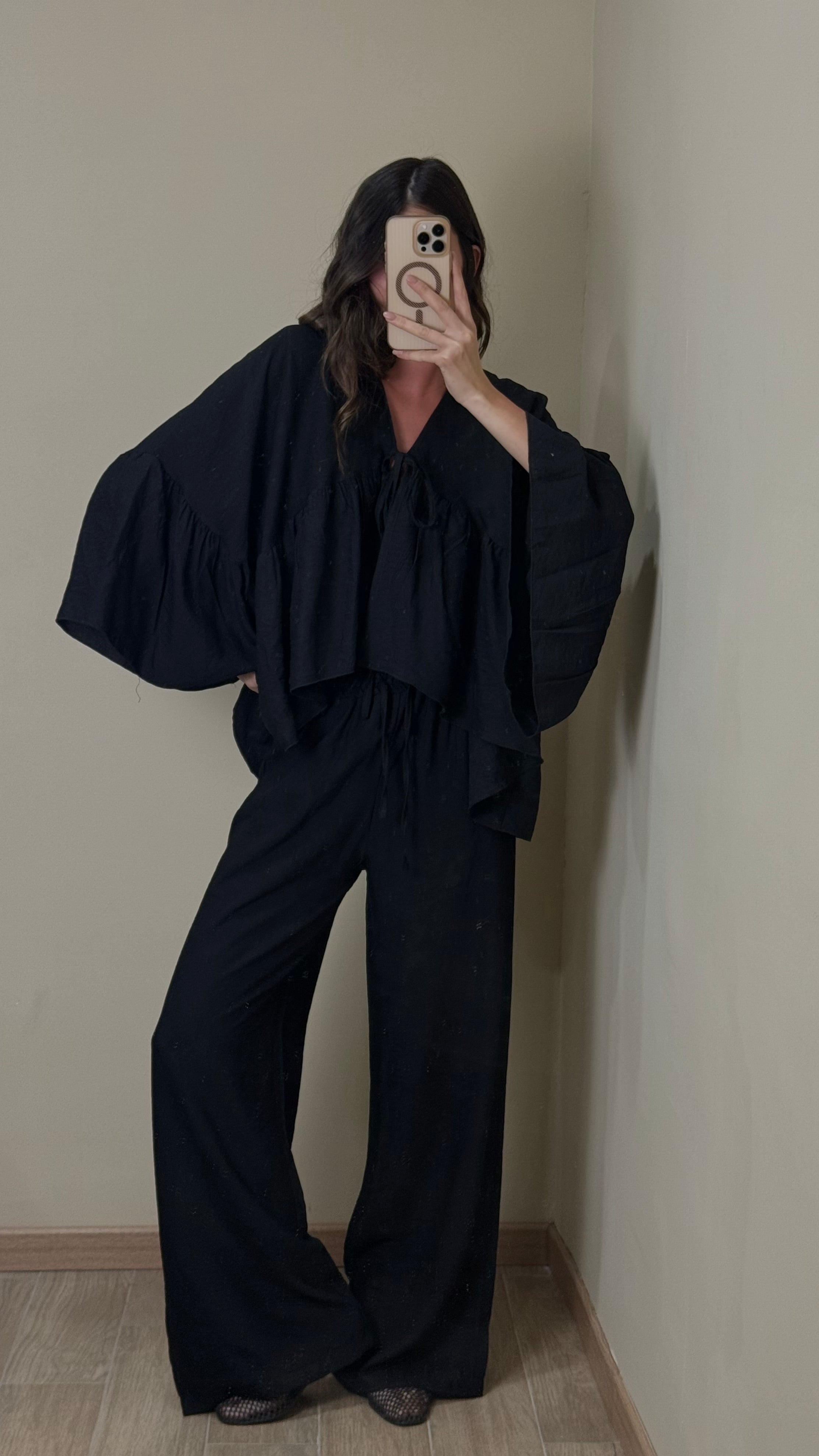Coordinato Formentera nero - LadyB Shop Online