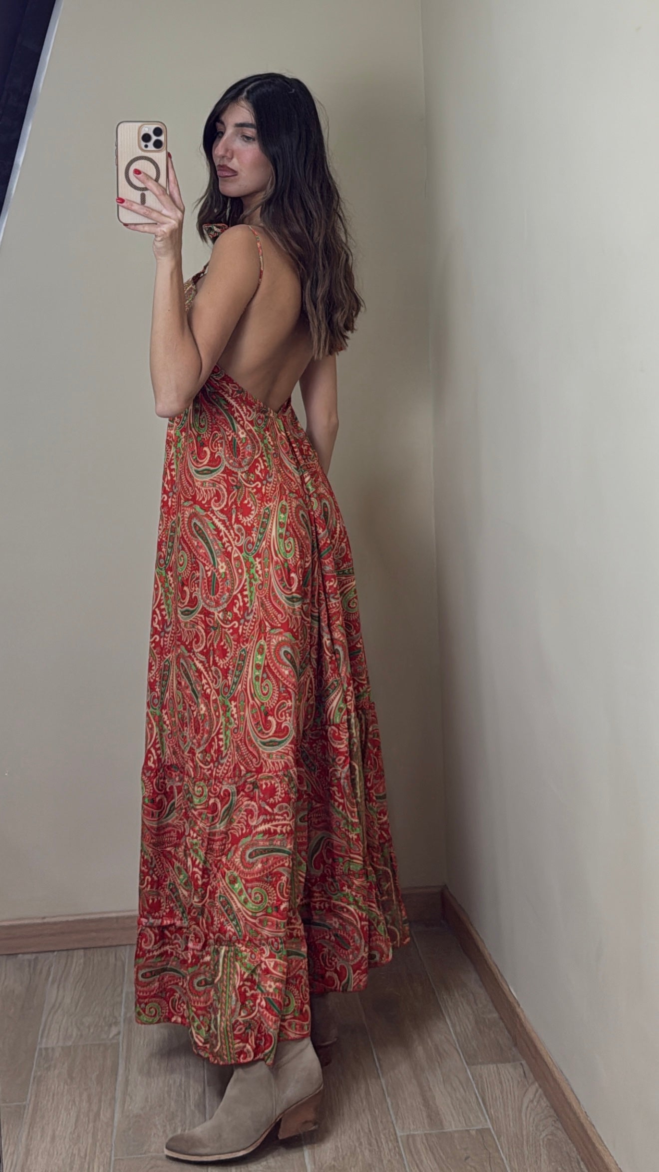 Dress ibizenco rosso - LadyB Shop Online