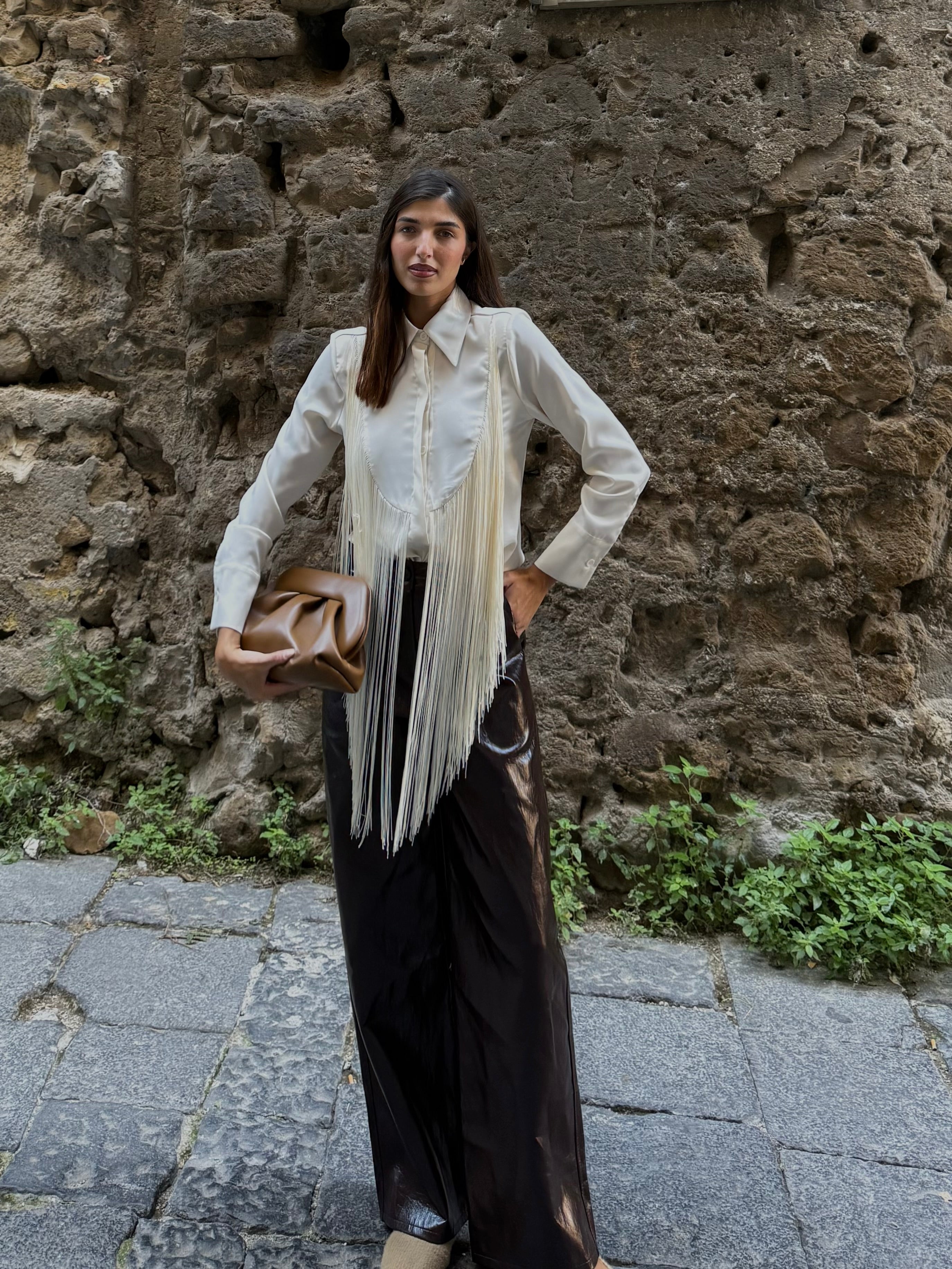 Camicia con frange lumina