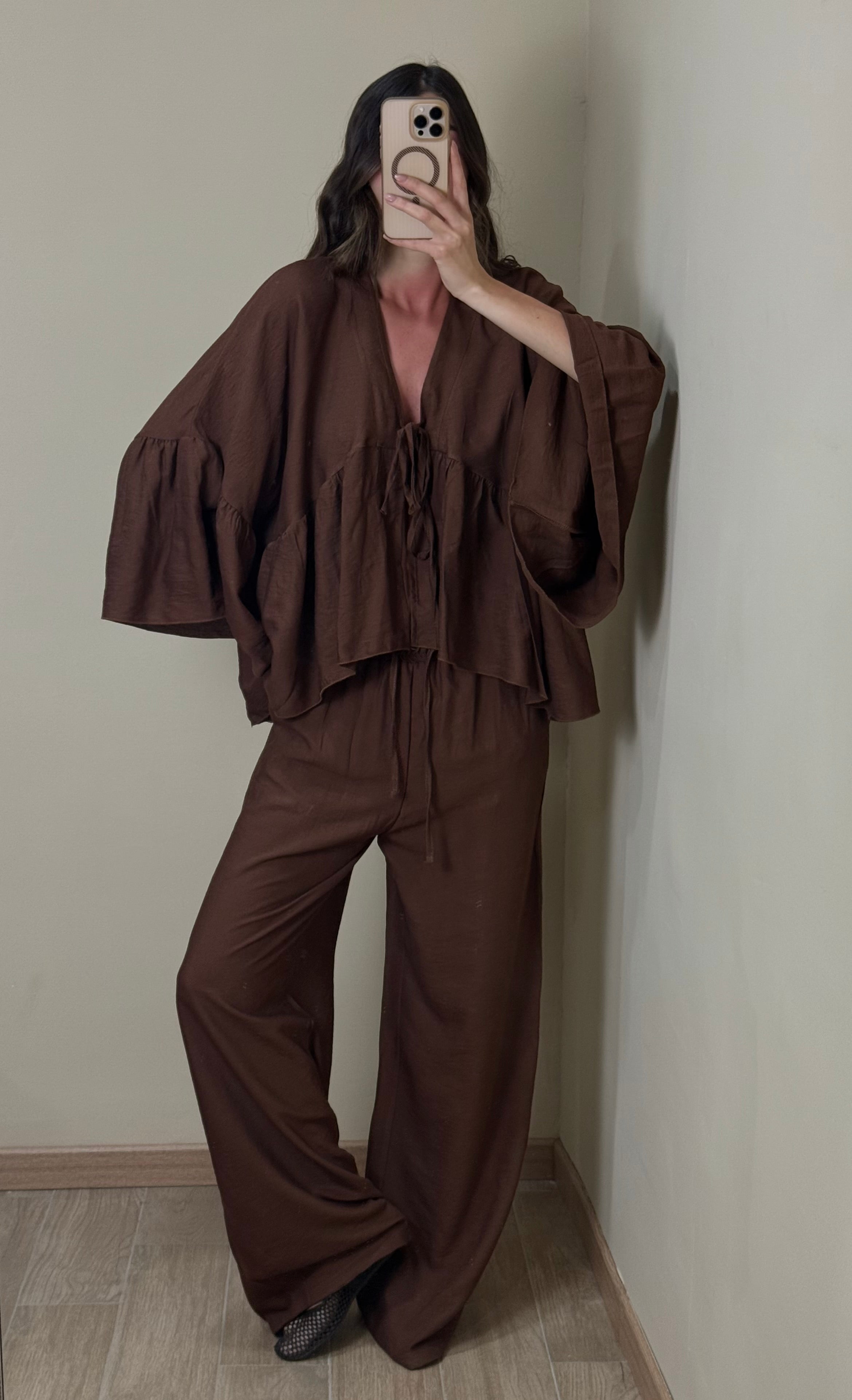 Coordinato Formentera marrone - LadyB Shop Online