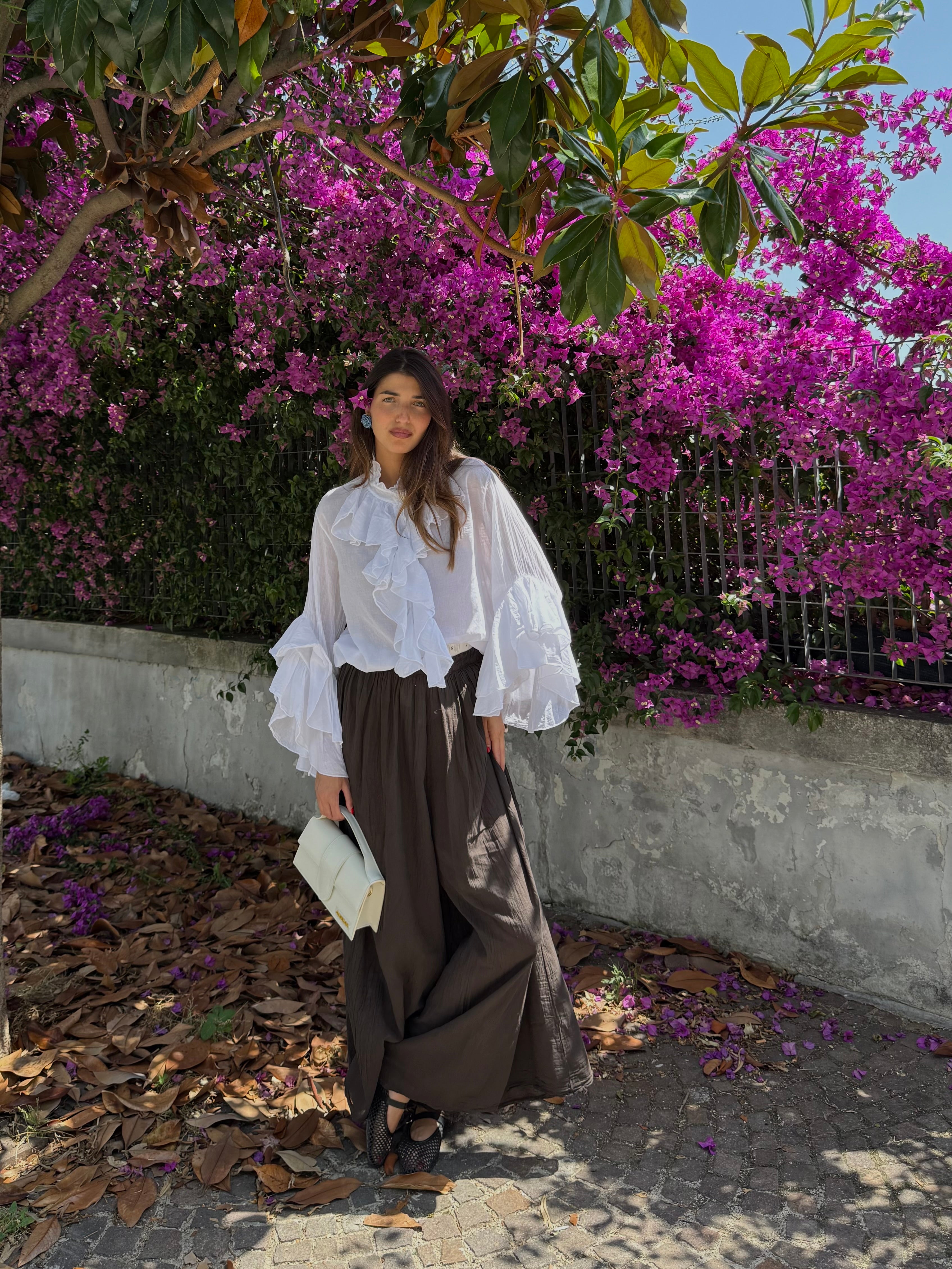 Pantalone cotone marrone - LadyB Shop Online