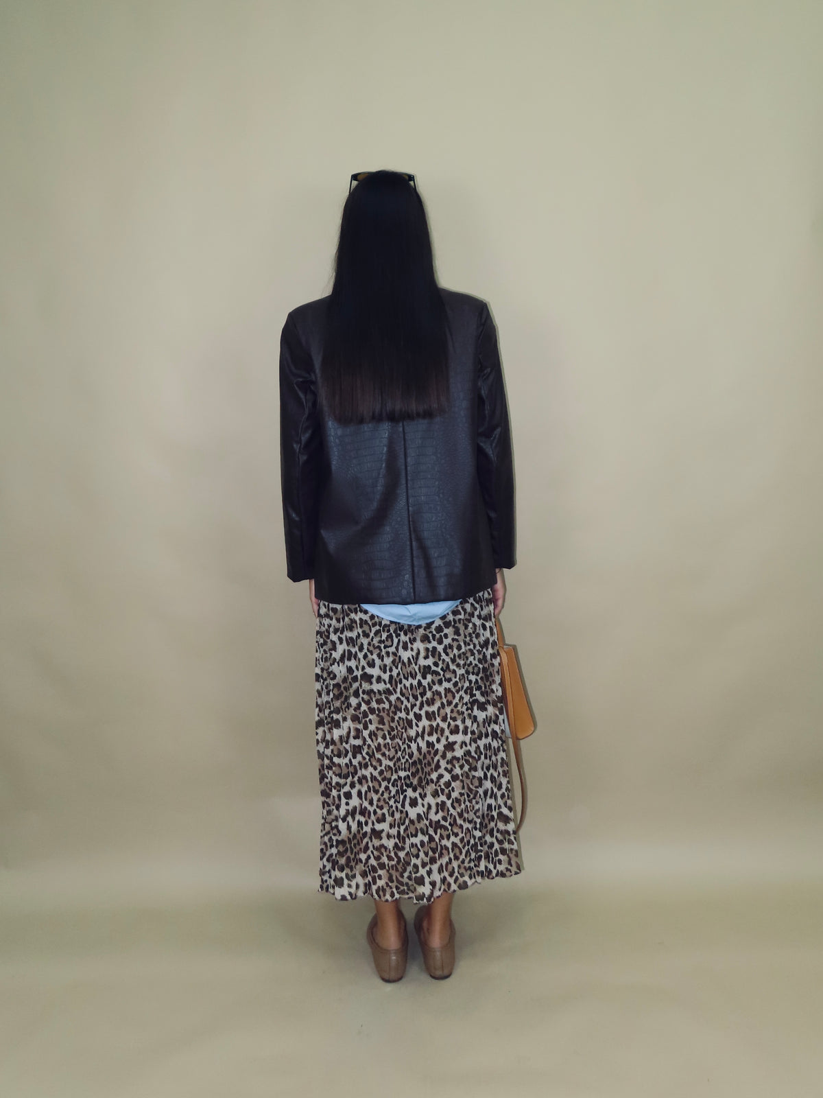 Blazer ecopelle martellata
