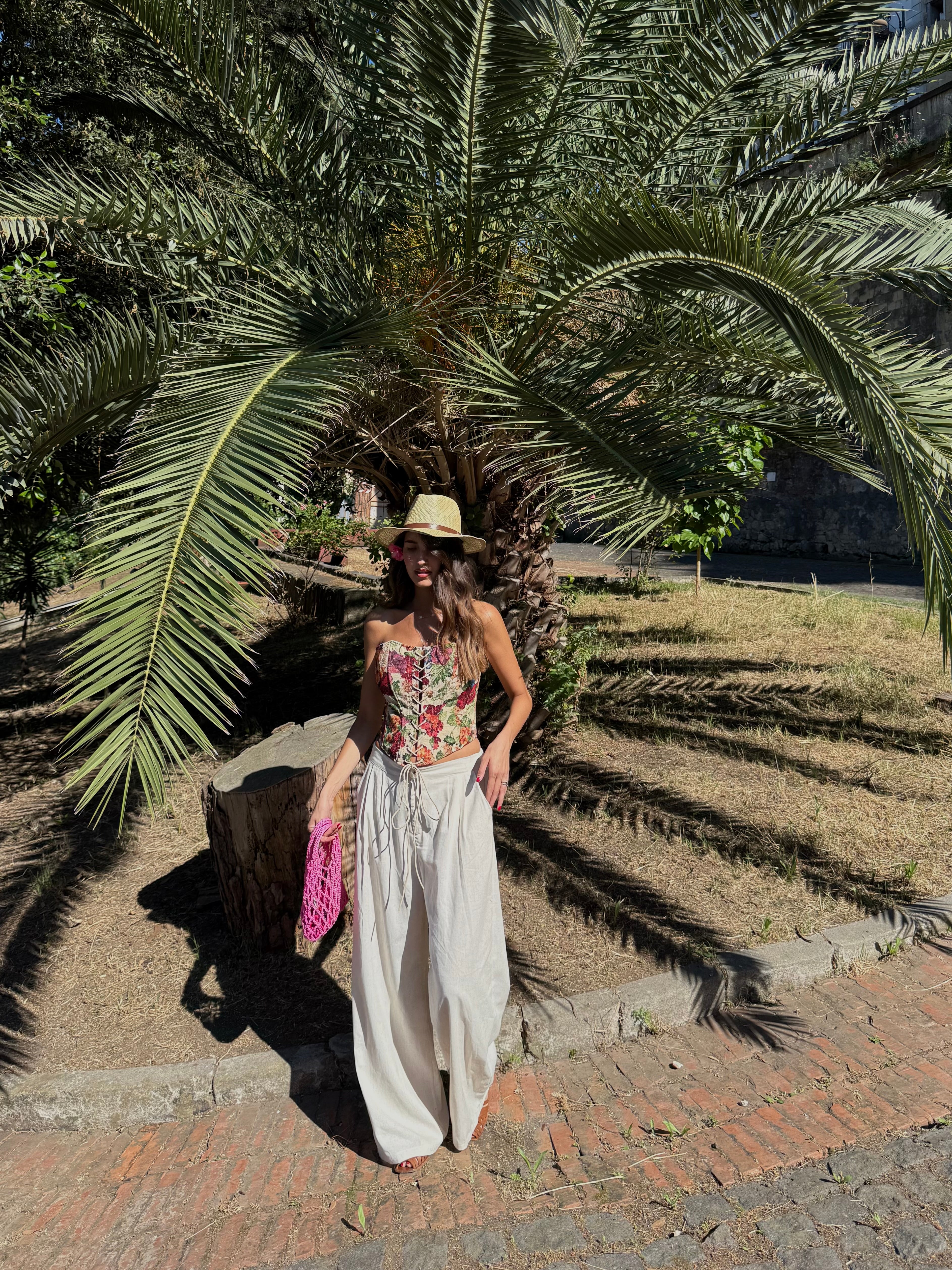 Pantalone misto lino classico - LadyB Shop Online