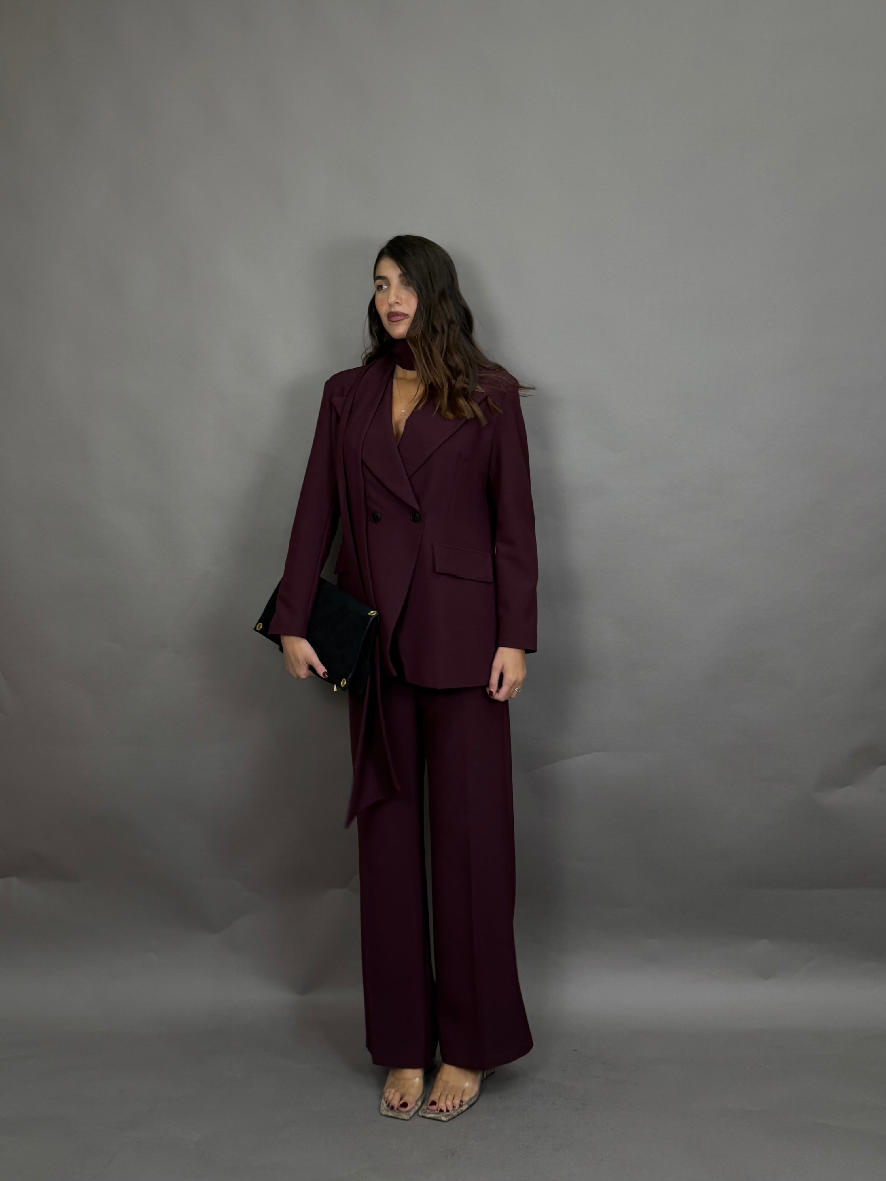 Tailleur Elena bordeaux