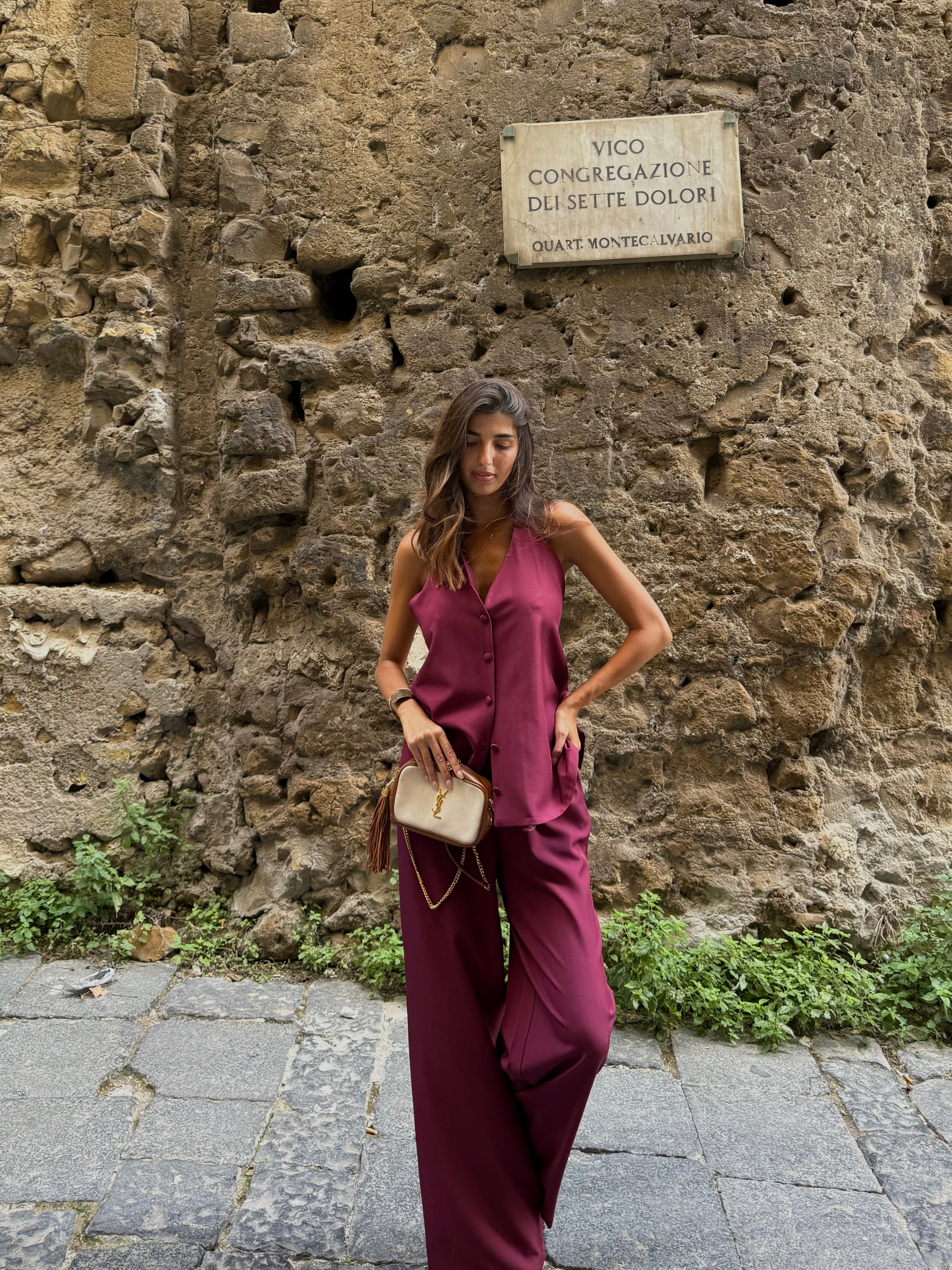 Coordinato Giuli bordeaux - LadyB Shop Online