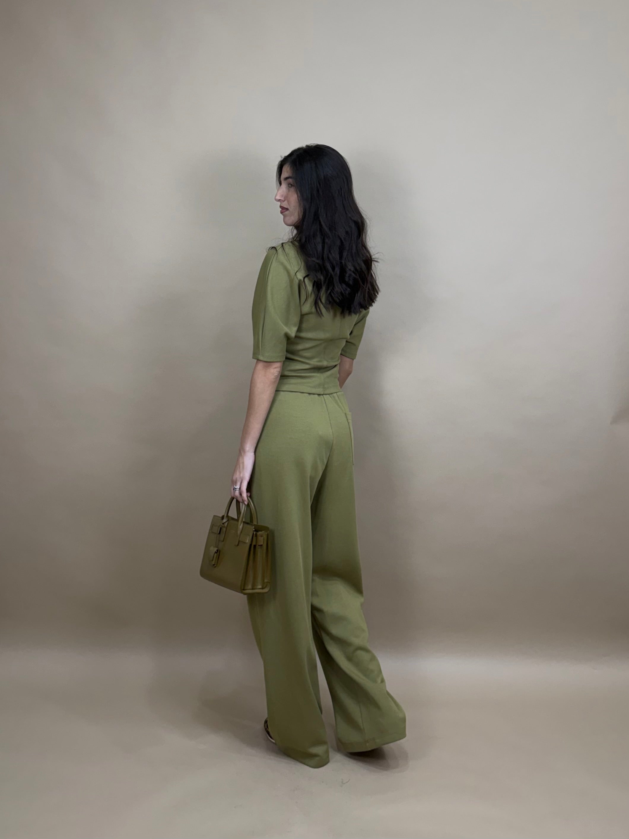 Pantalone in tuta Oliva by Lumina