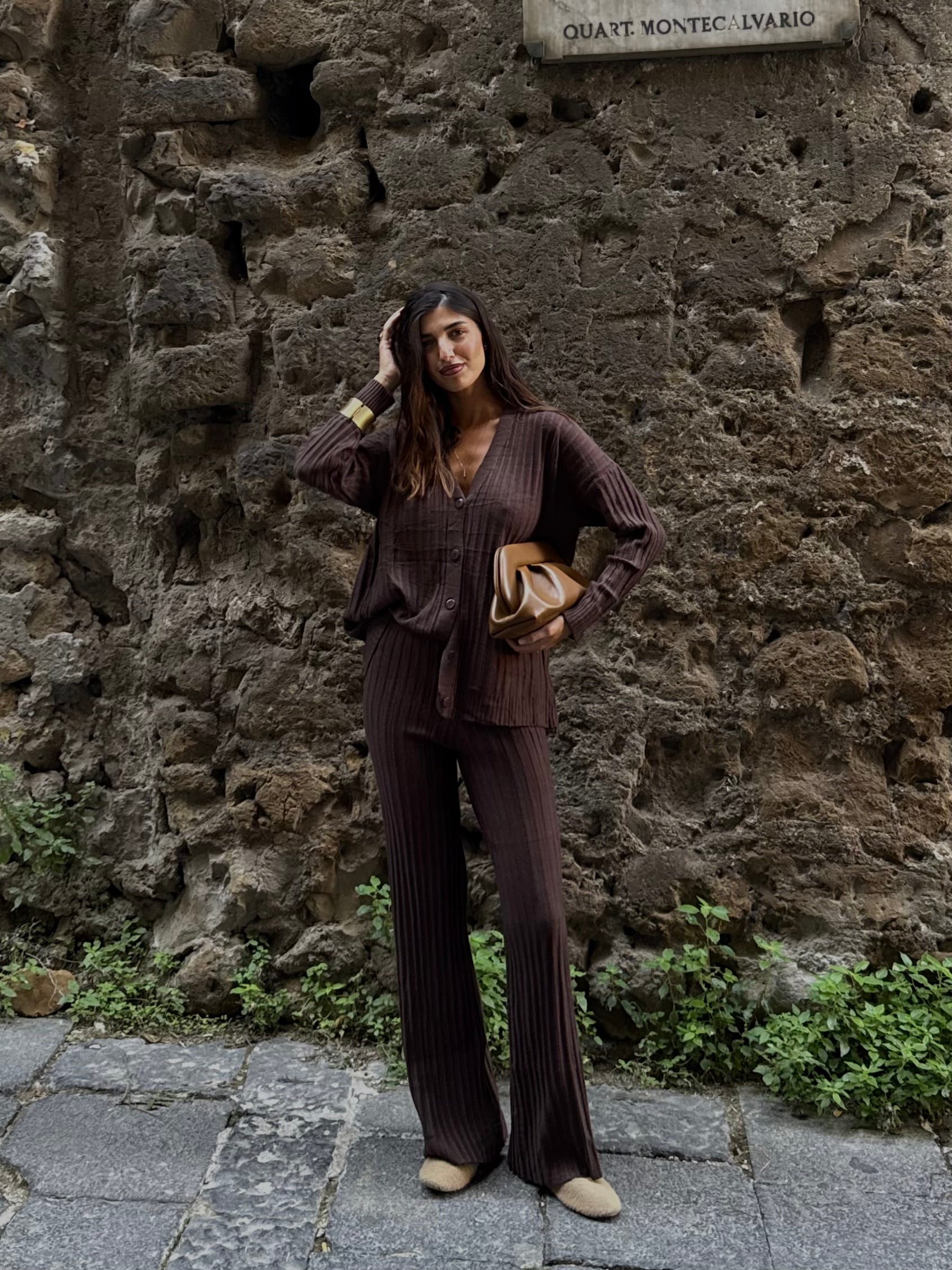 Coordinato comfy marrone