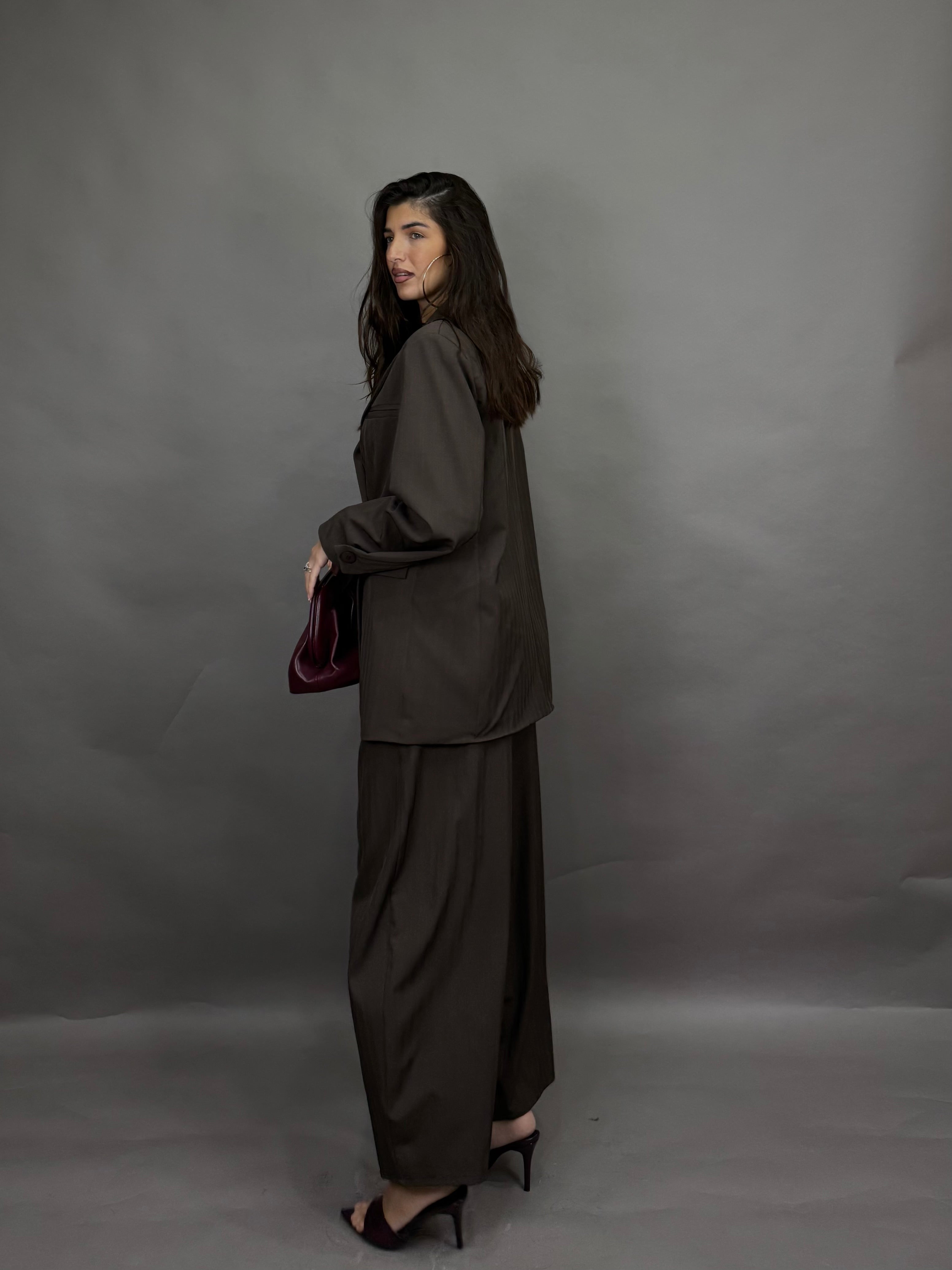 Tailleur Judi marrone