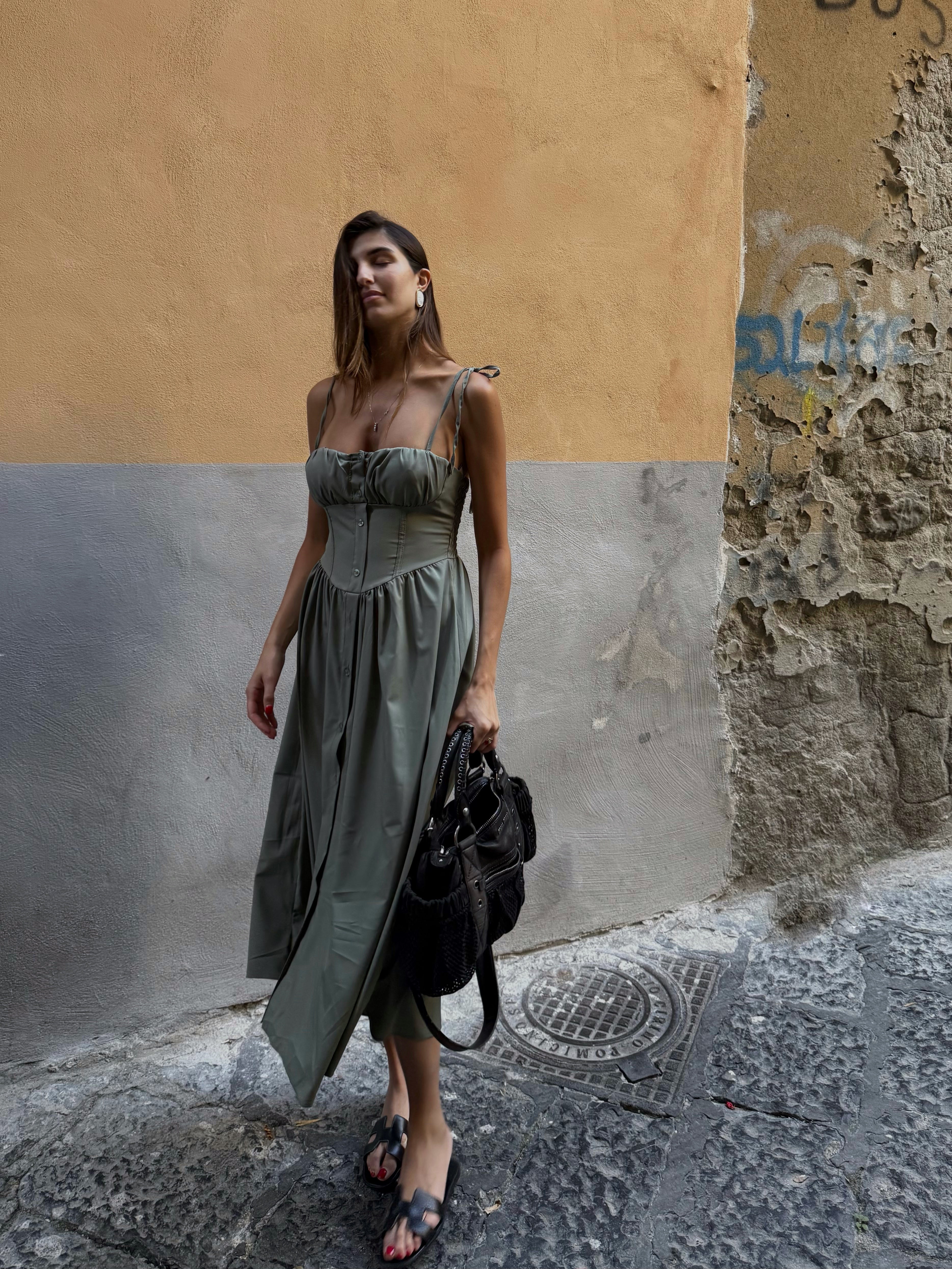 Dress Elisa verde - LadyB Shop Online