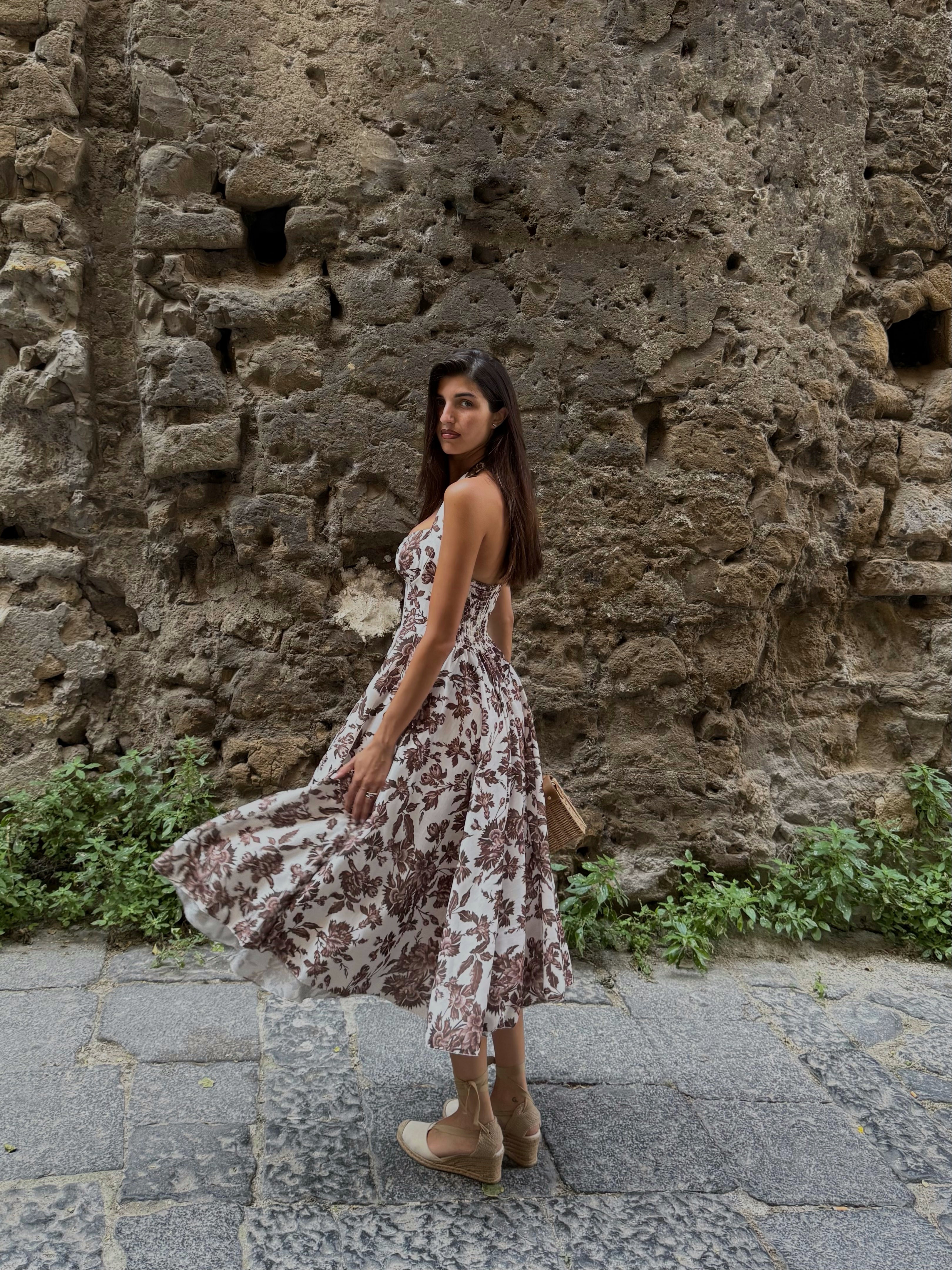 Dress Taormina marrone - LadyB Shop Online