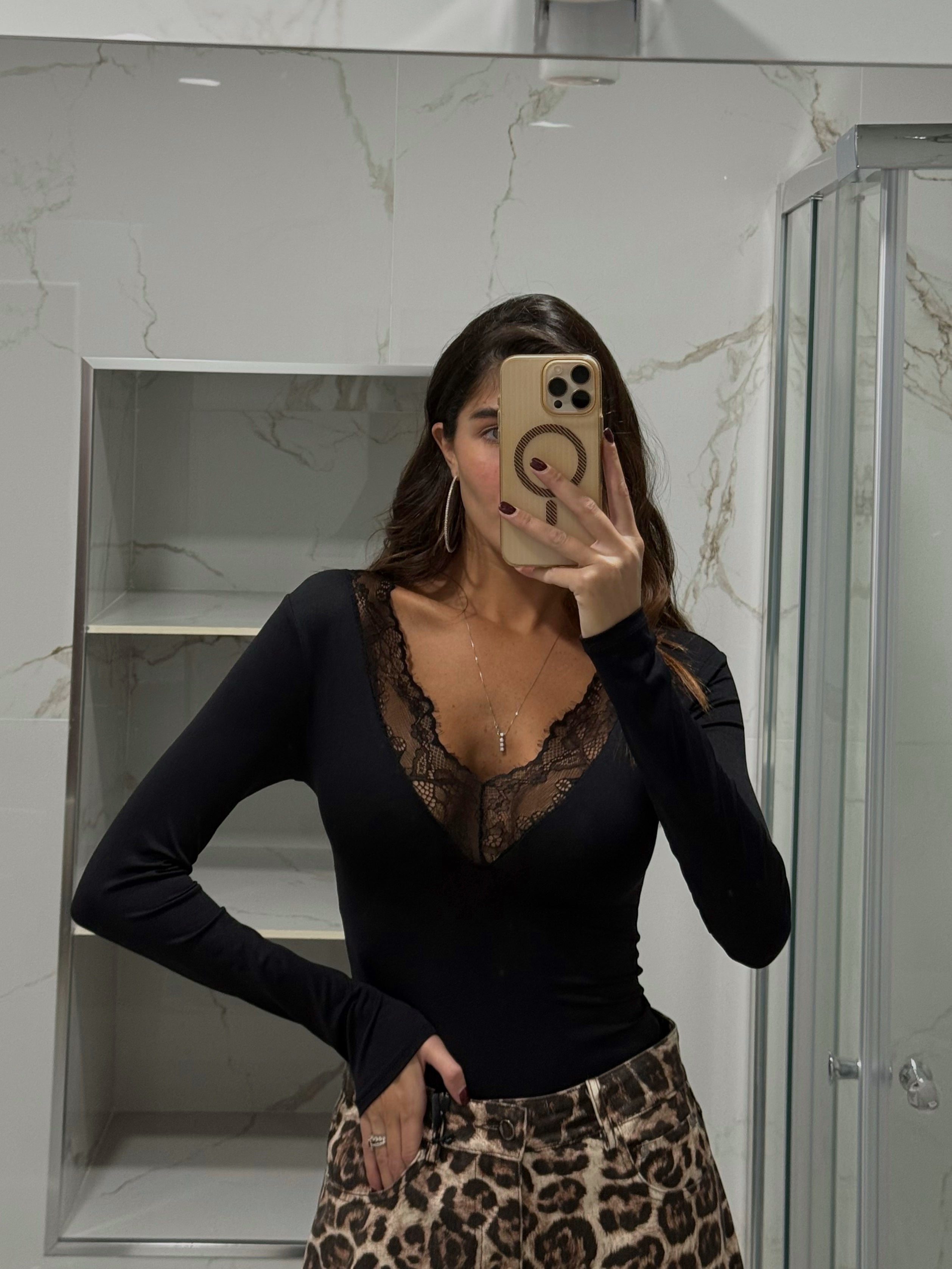 Body modellante pizzo