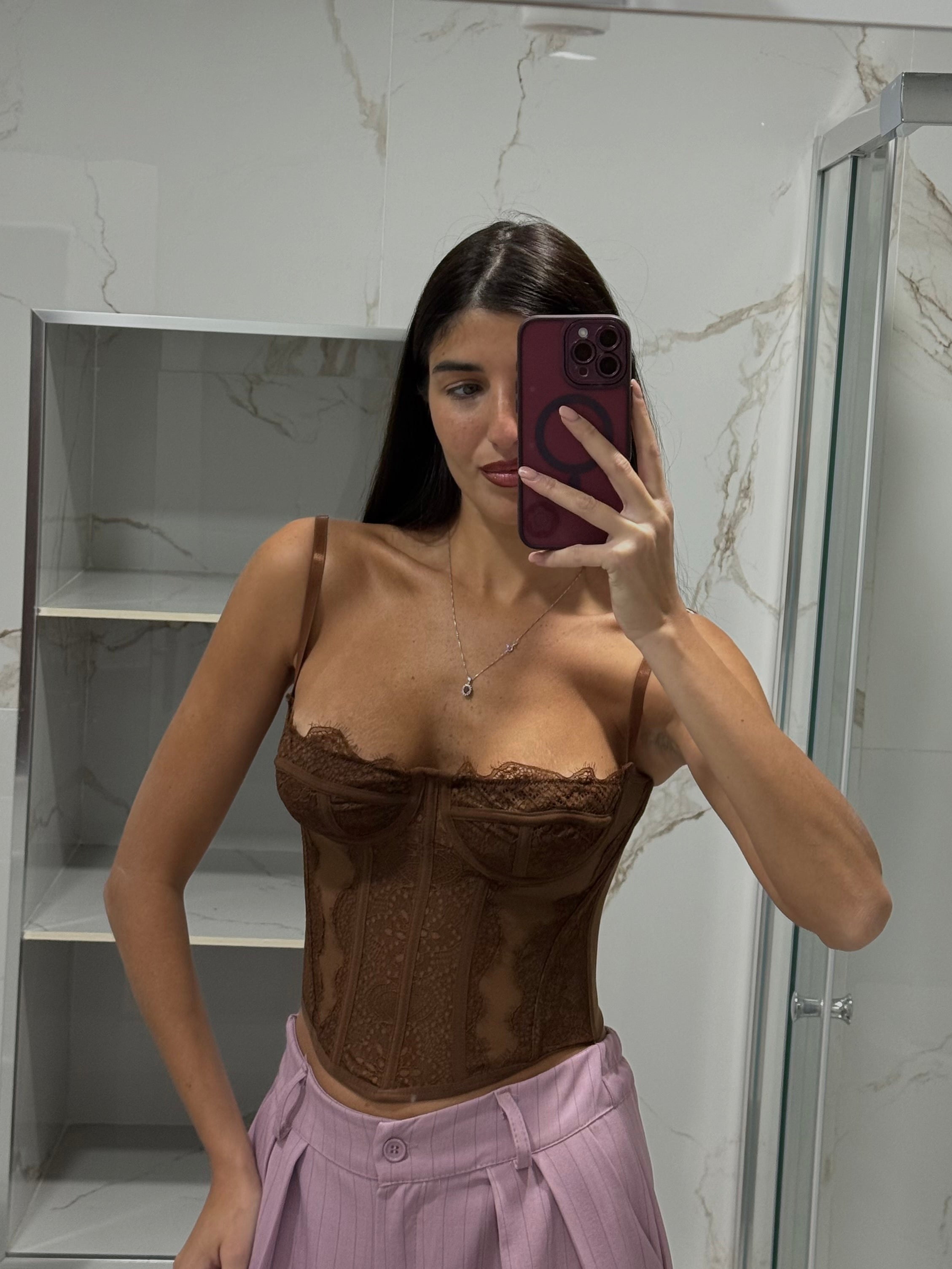 Corpetto Feli marrone