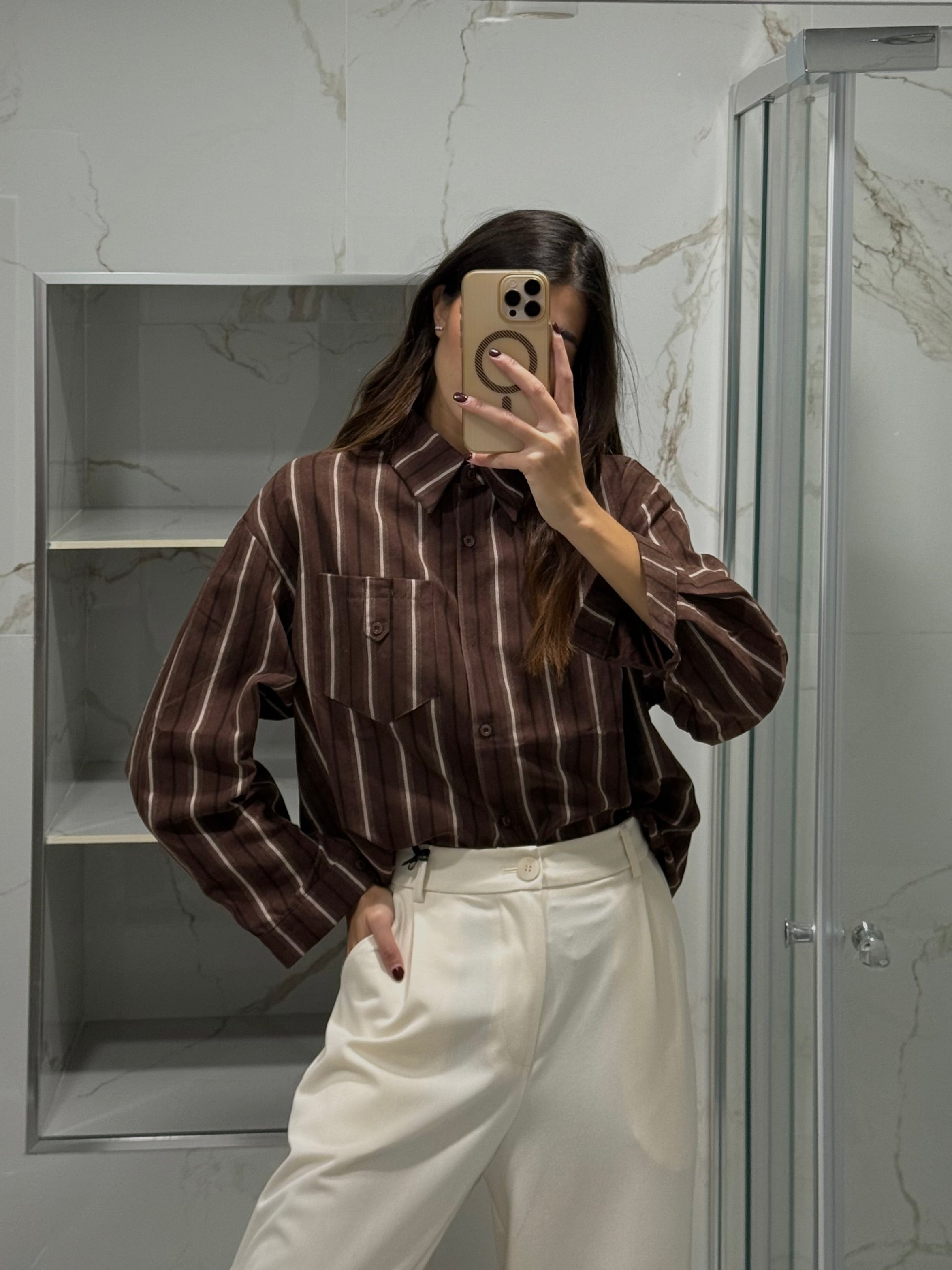 Camicia Olly marrone