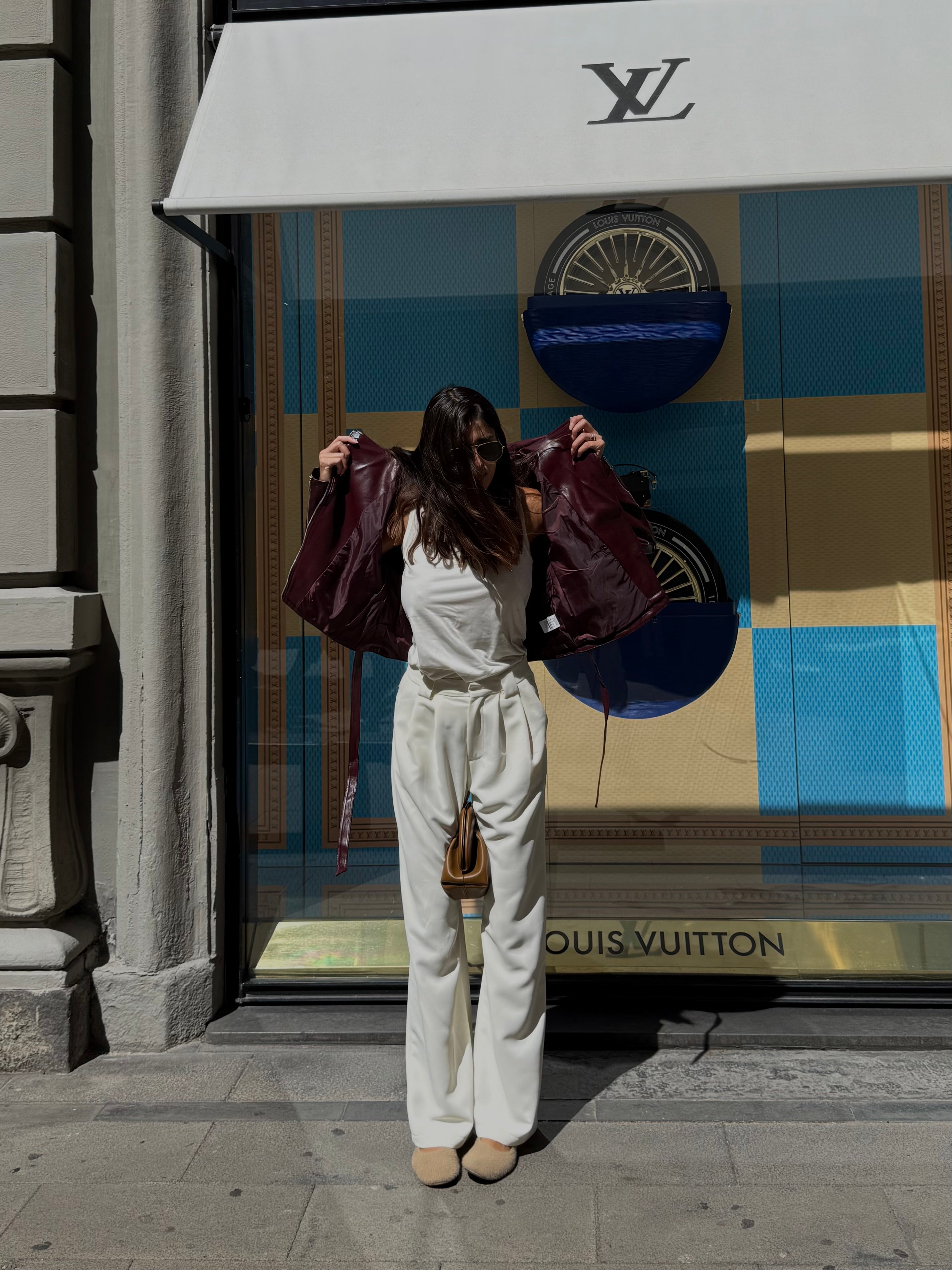 Pantalone lumina panna