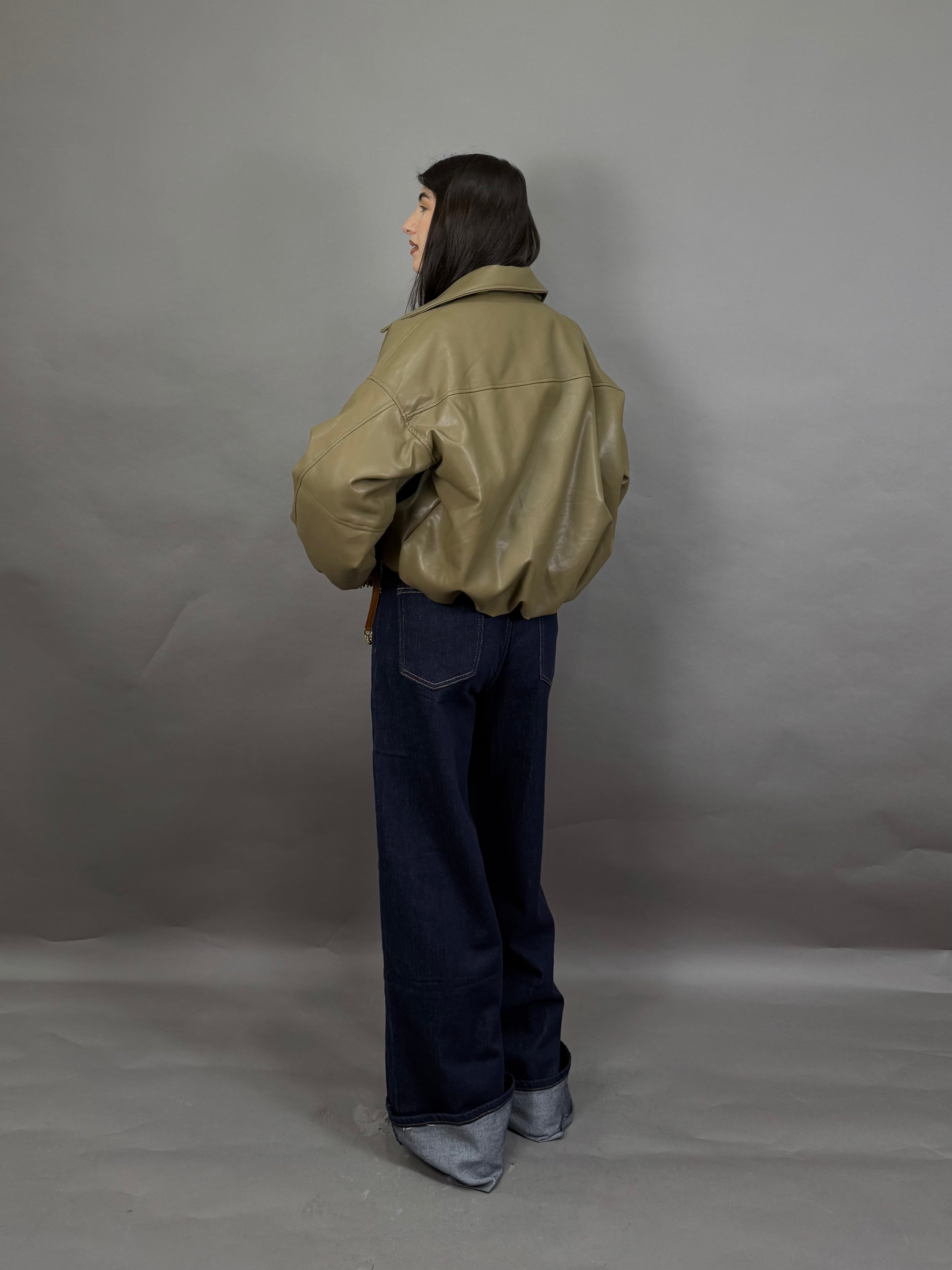 Bomber imbottito verde