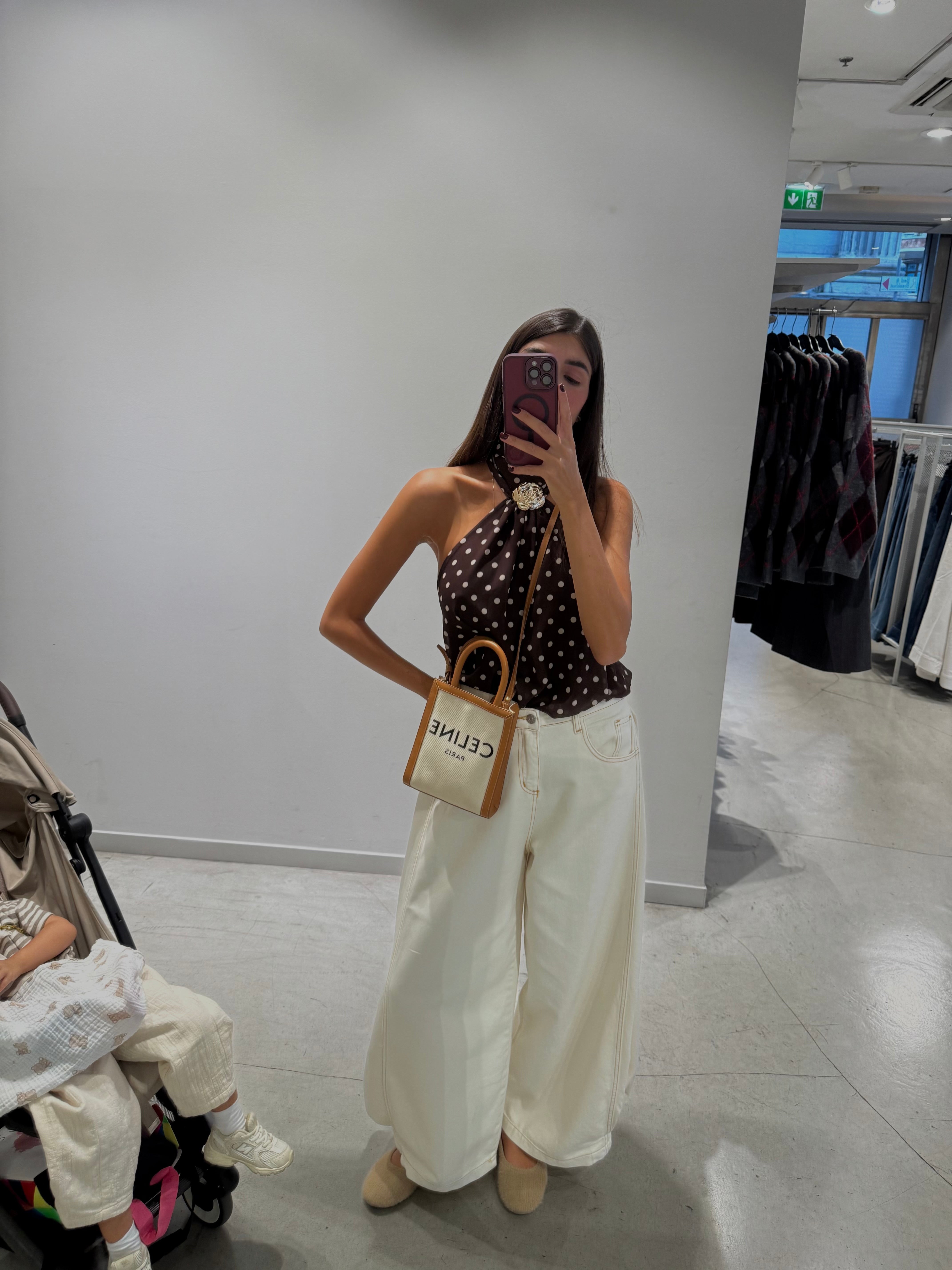 Jeans ballon bianco
