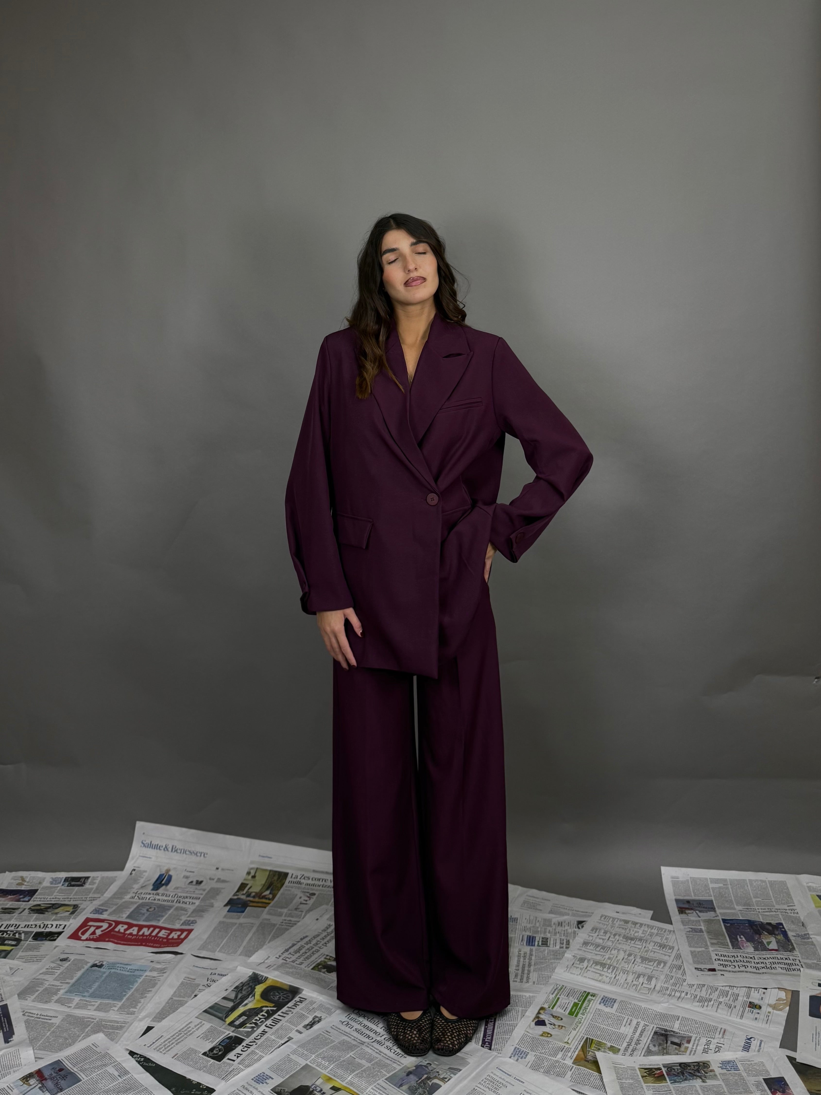 Tailleur Office melenzana