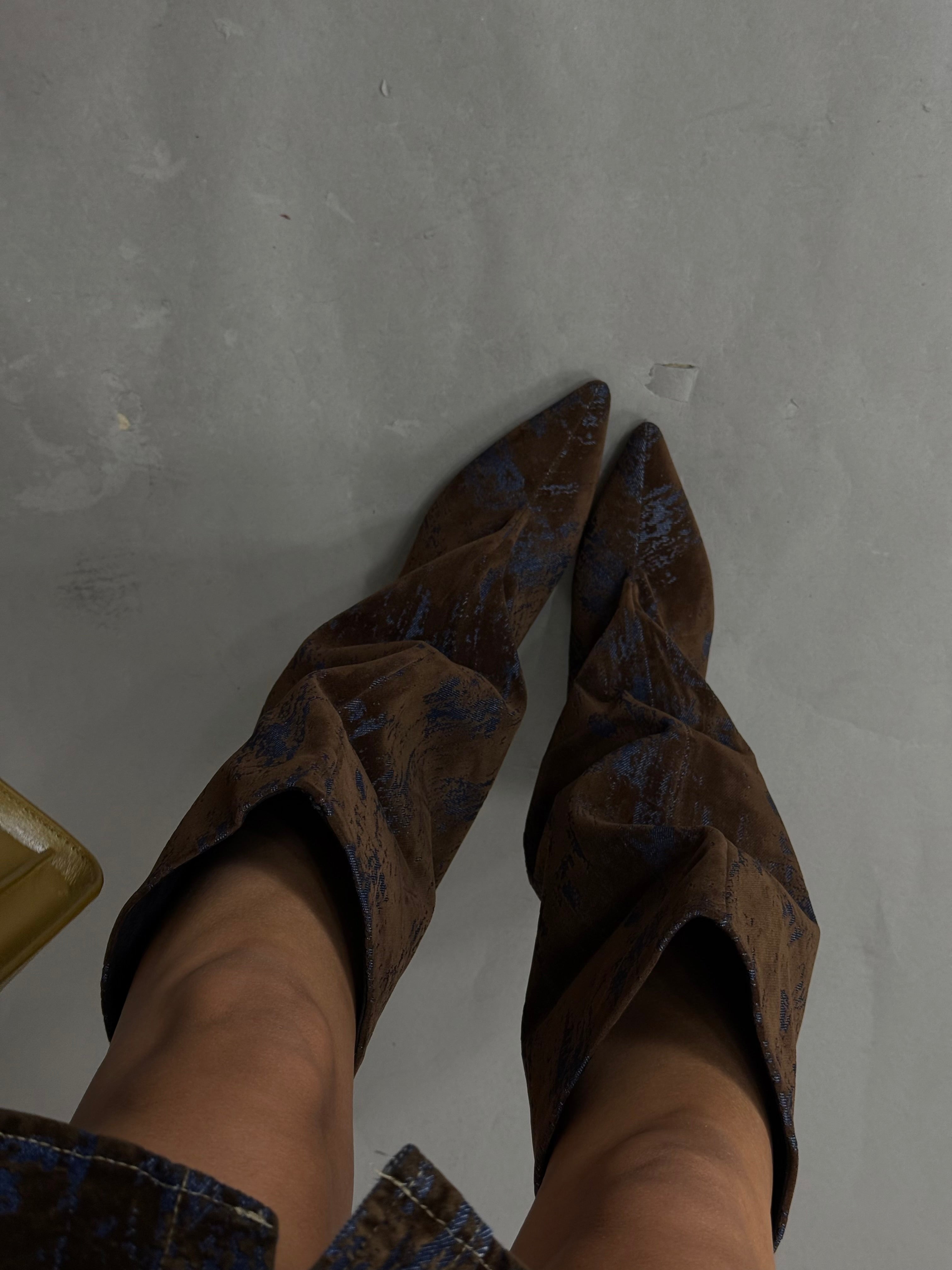 Stivale Nadia alto marrone