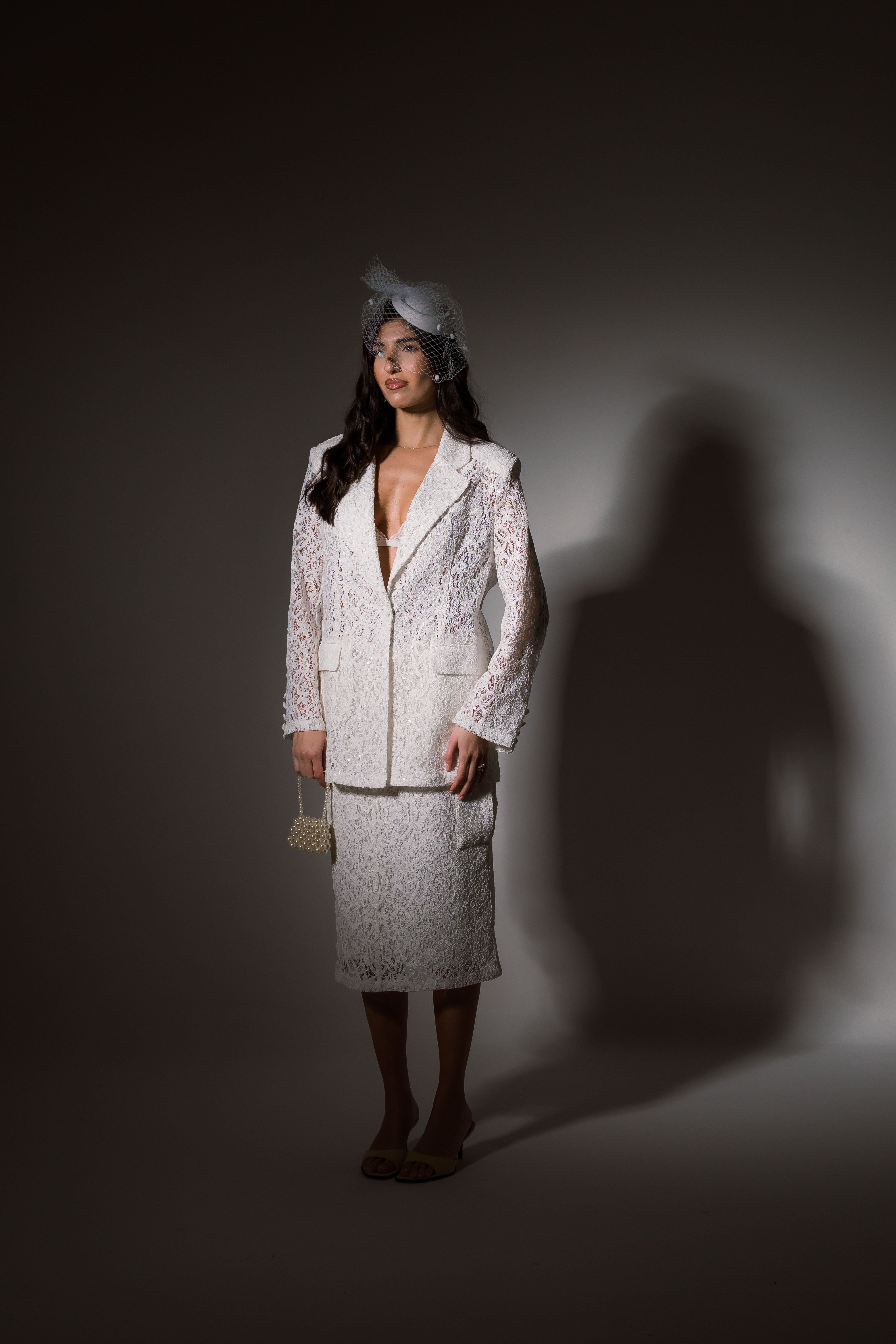 Tailleur lumina pizzo