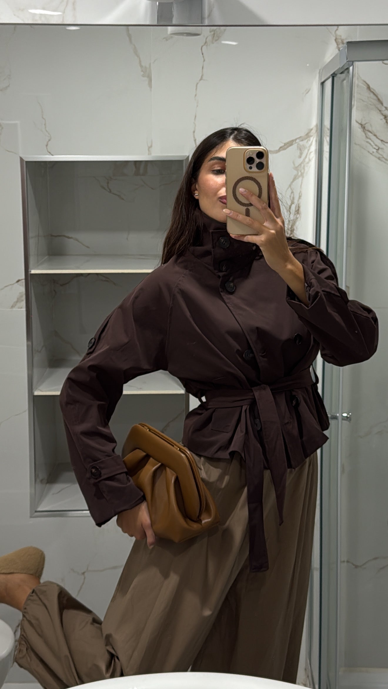 Trench London marrone